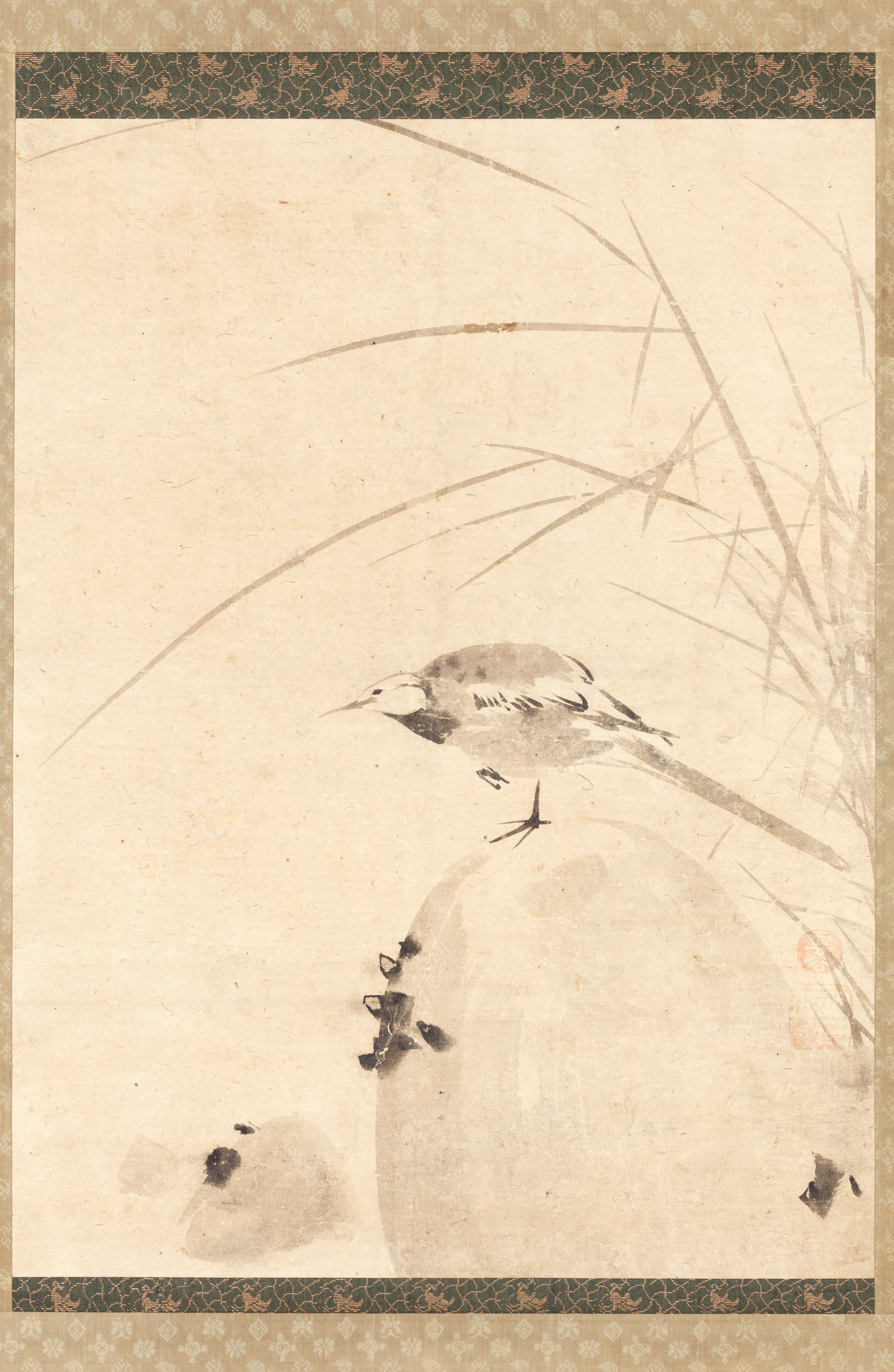 岩上の鶺鴒