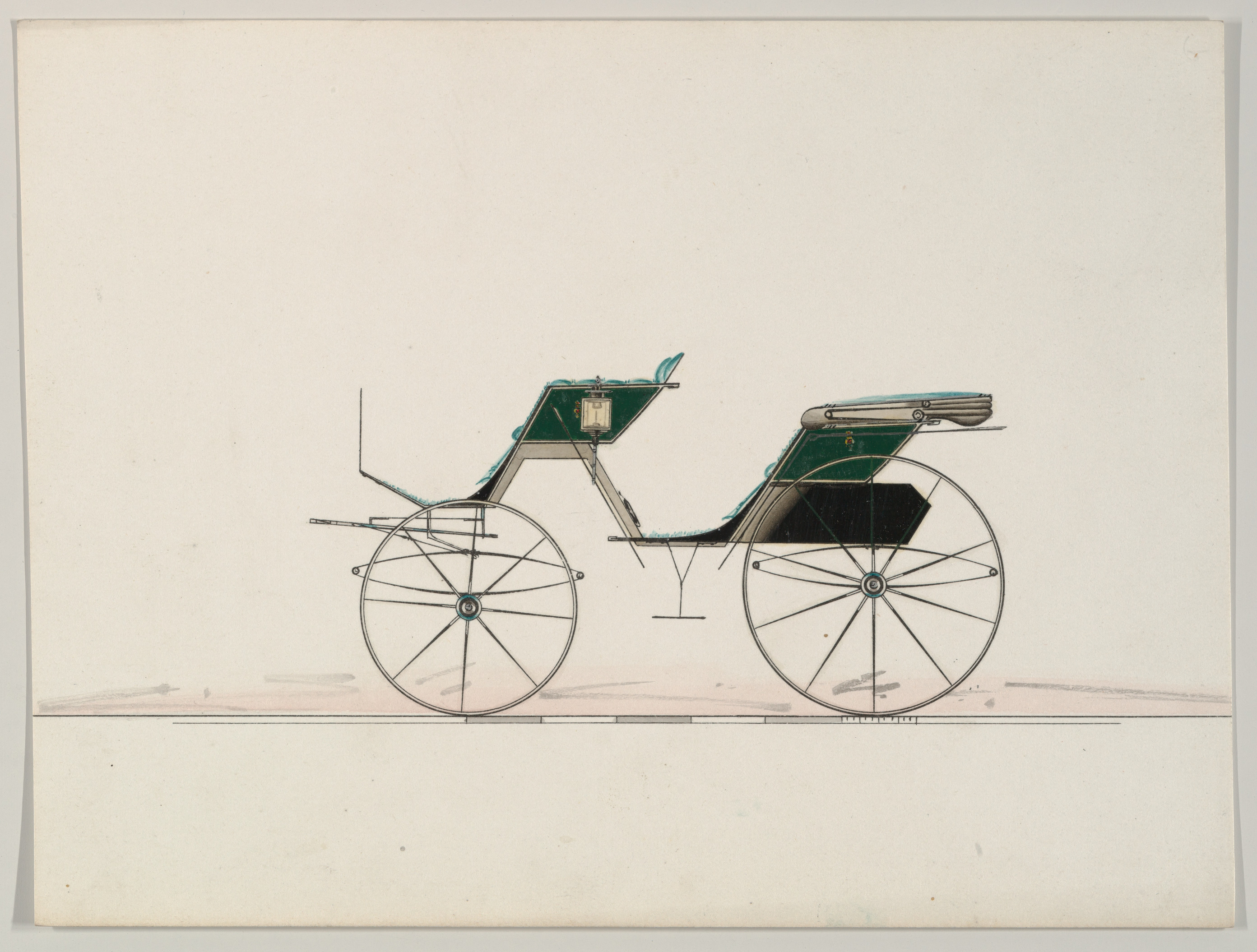 フェートン型馬車のデザイン（番号なし）