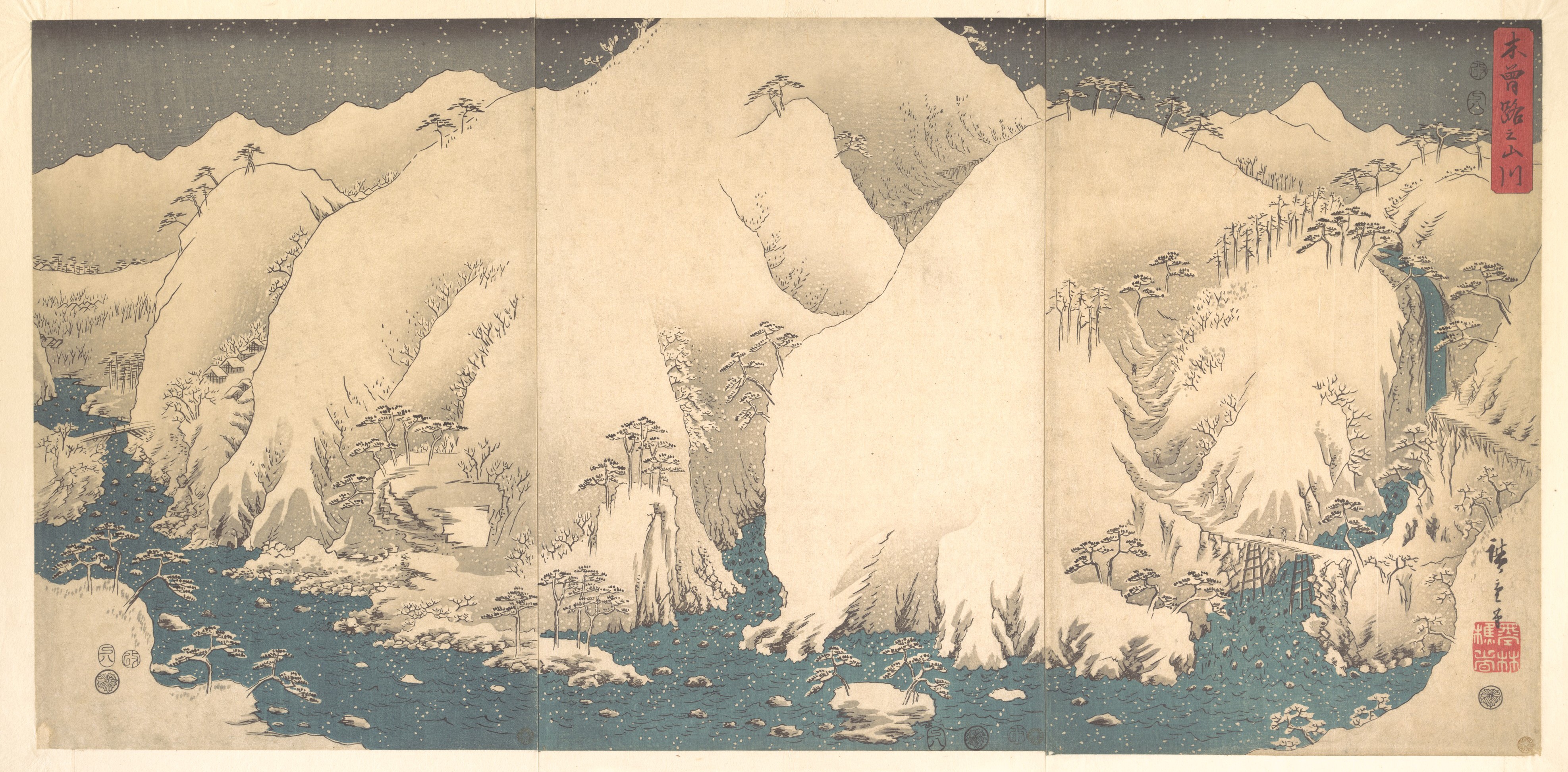 木曾城の三千|雪の木曽山脈