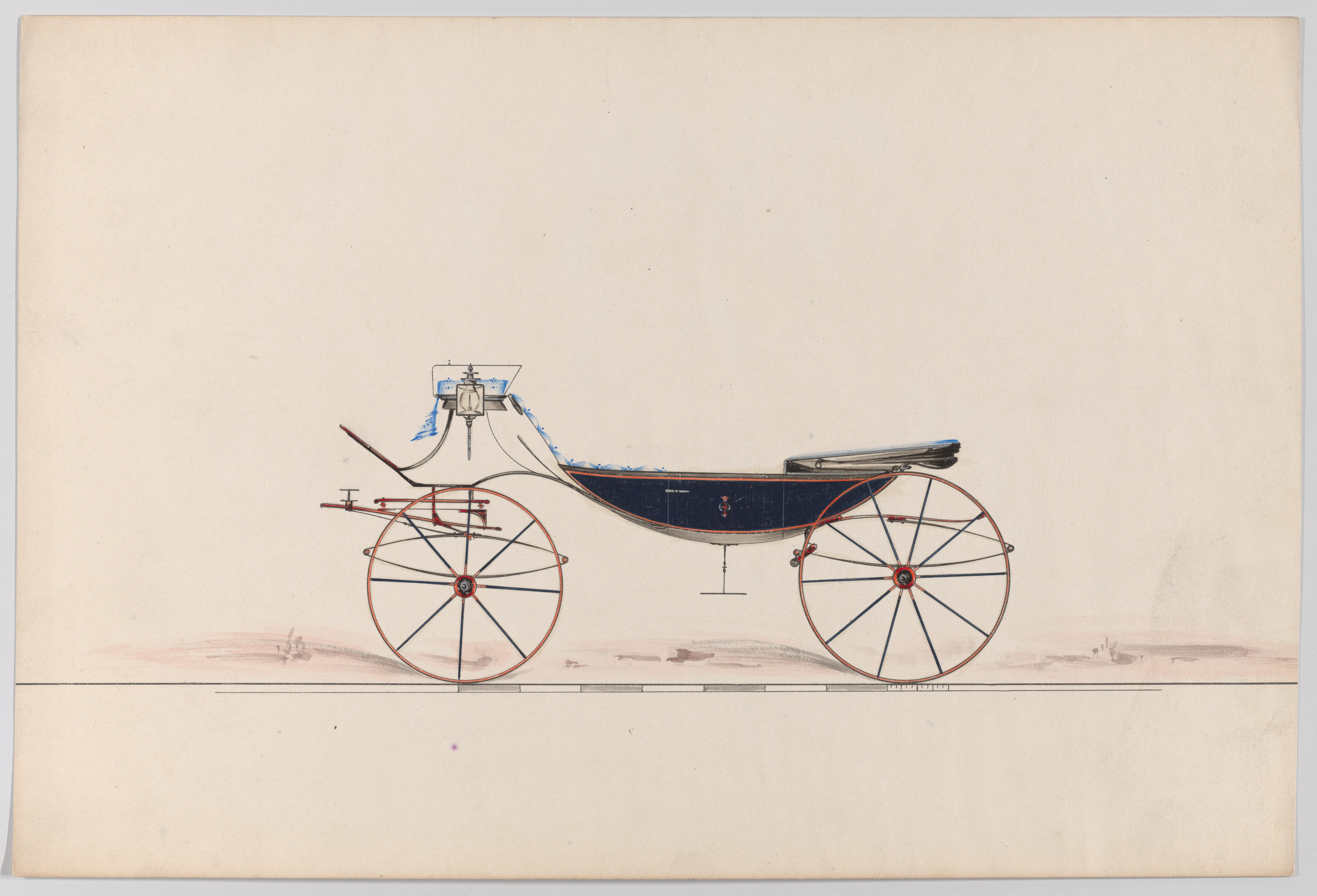 ヴィザヴィ型馬車のデザイン（番号なし）