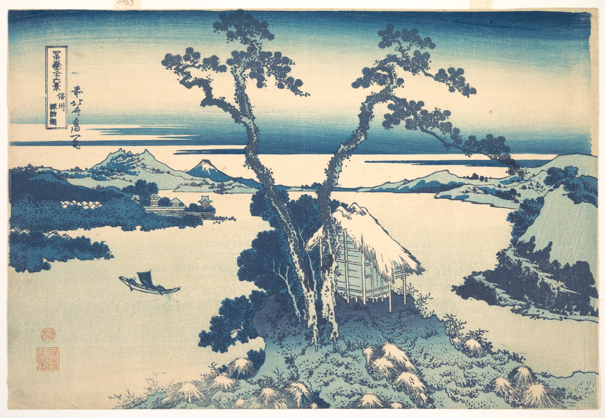 富嶽三十六景「信州諏訪湖」
