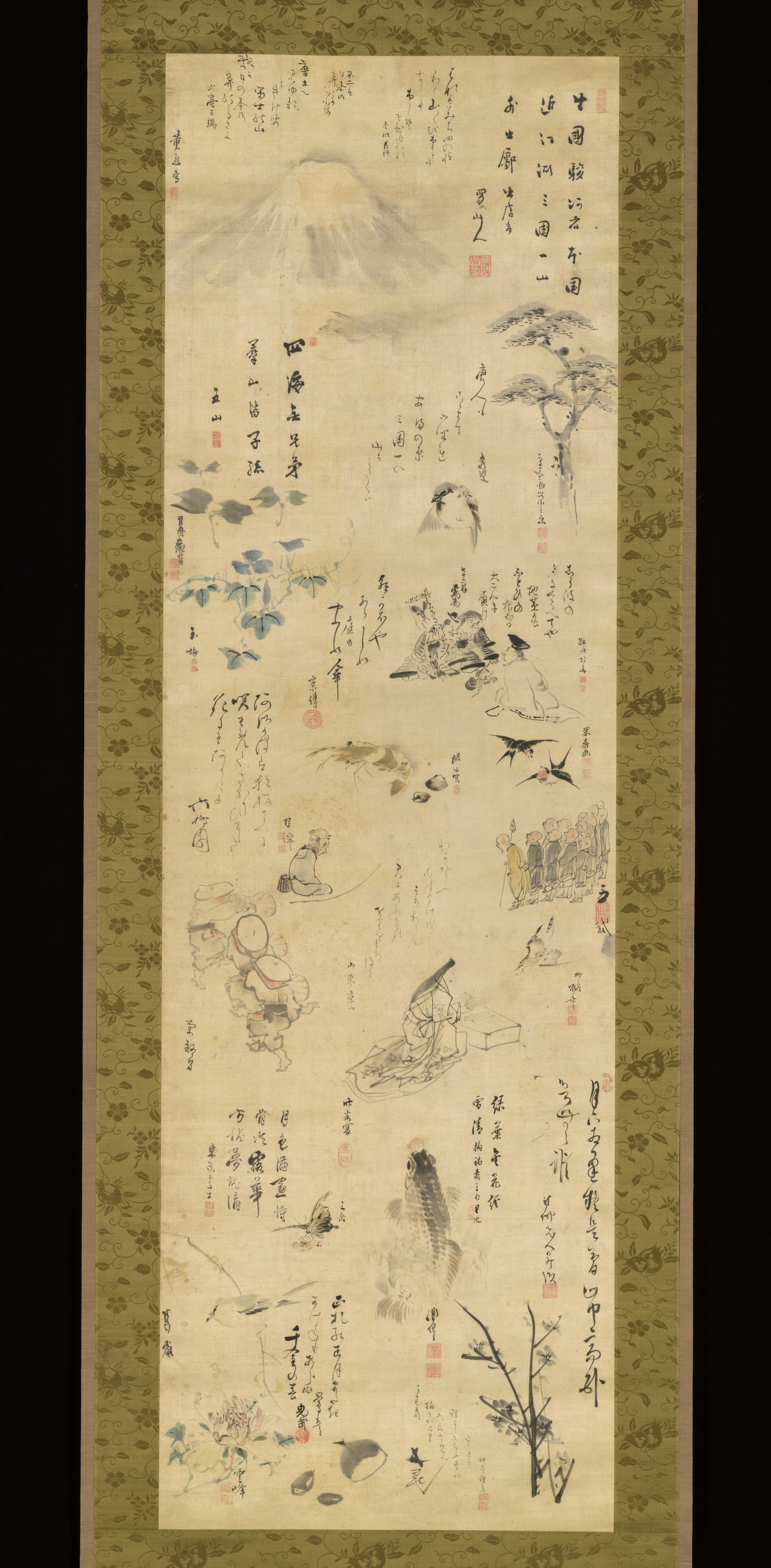 さまざまなアーティストによる絵や詩