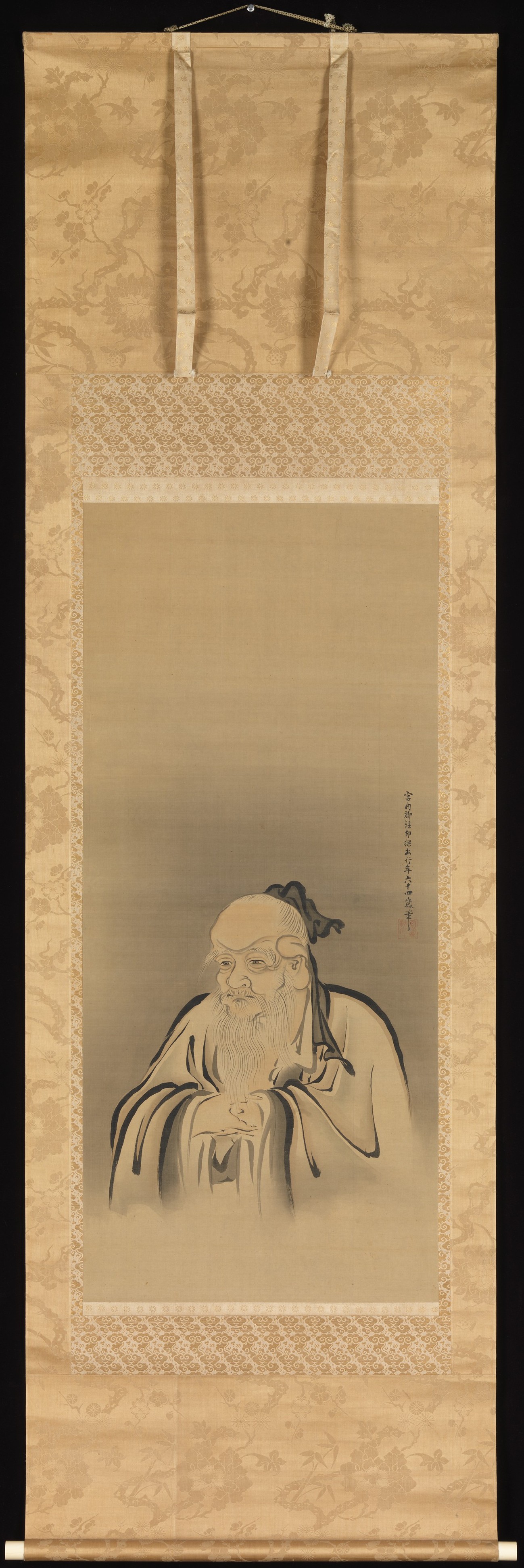 狩野画探訪 神農・夏東山水|神農皇帝像