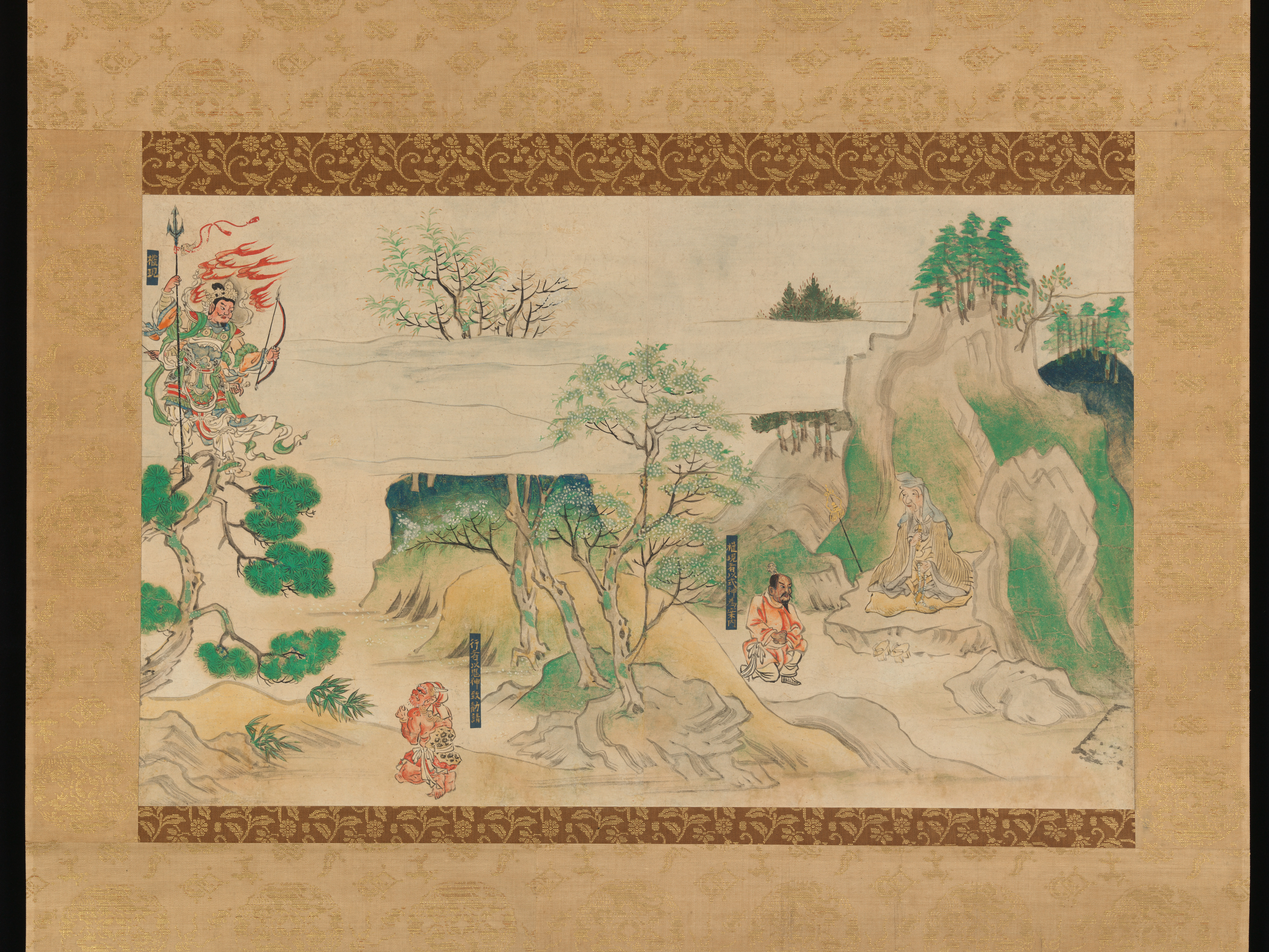 神王寺絵伝説の一場面