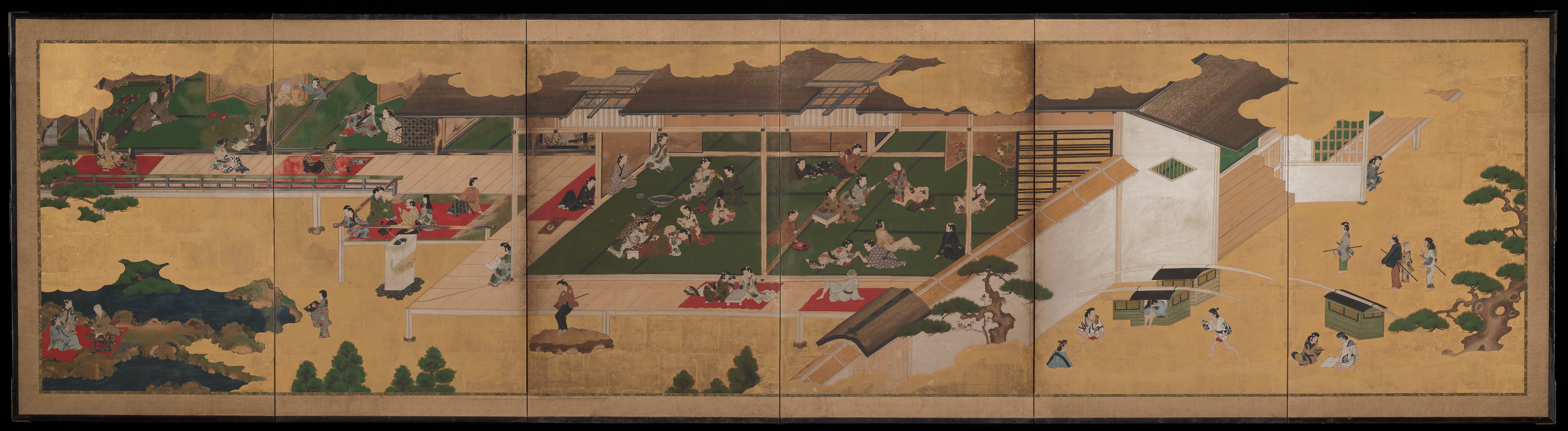 邸宅での遊興