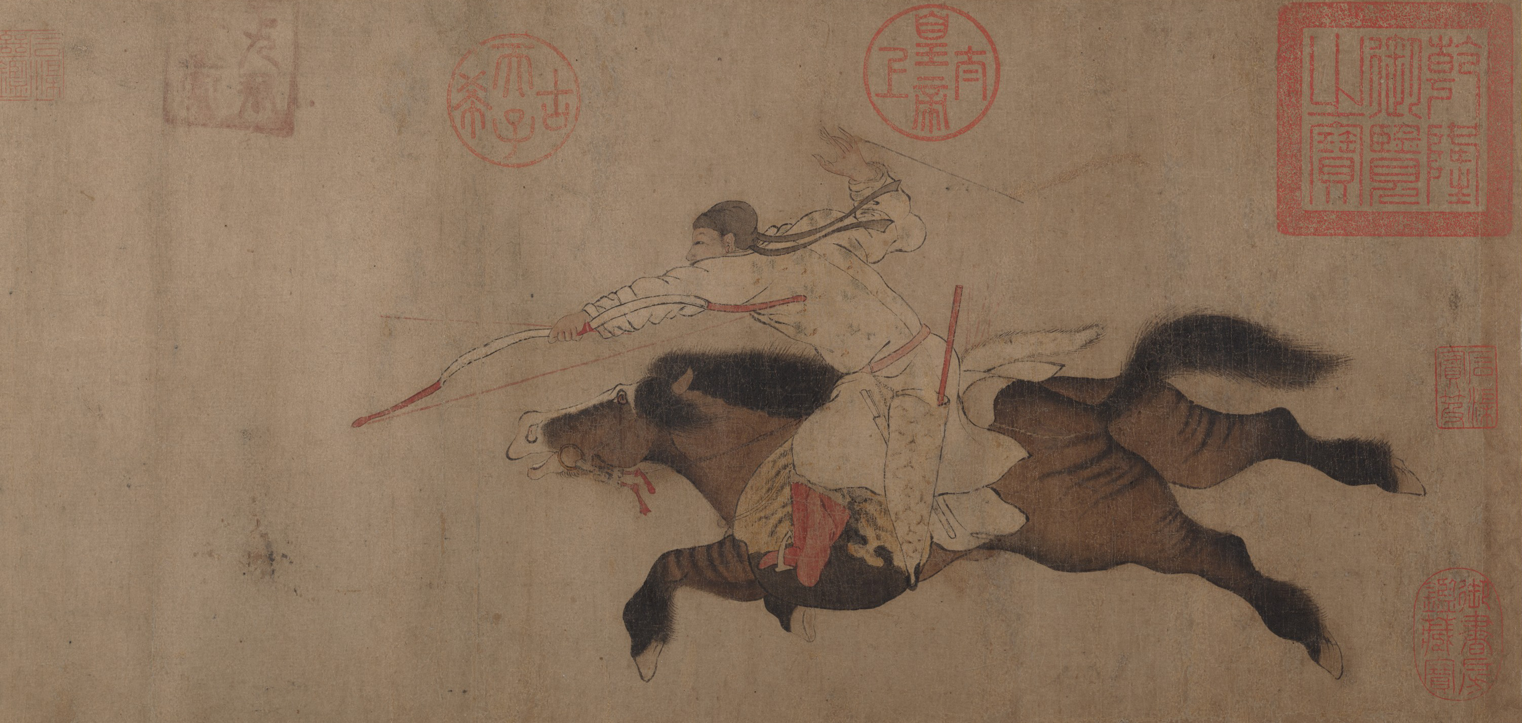 北宋/晋時代の黄宗道伝記 李善華古伝記 鹿狩り絵巻 |スタッグハント