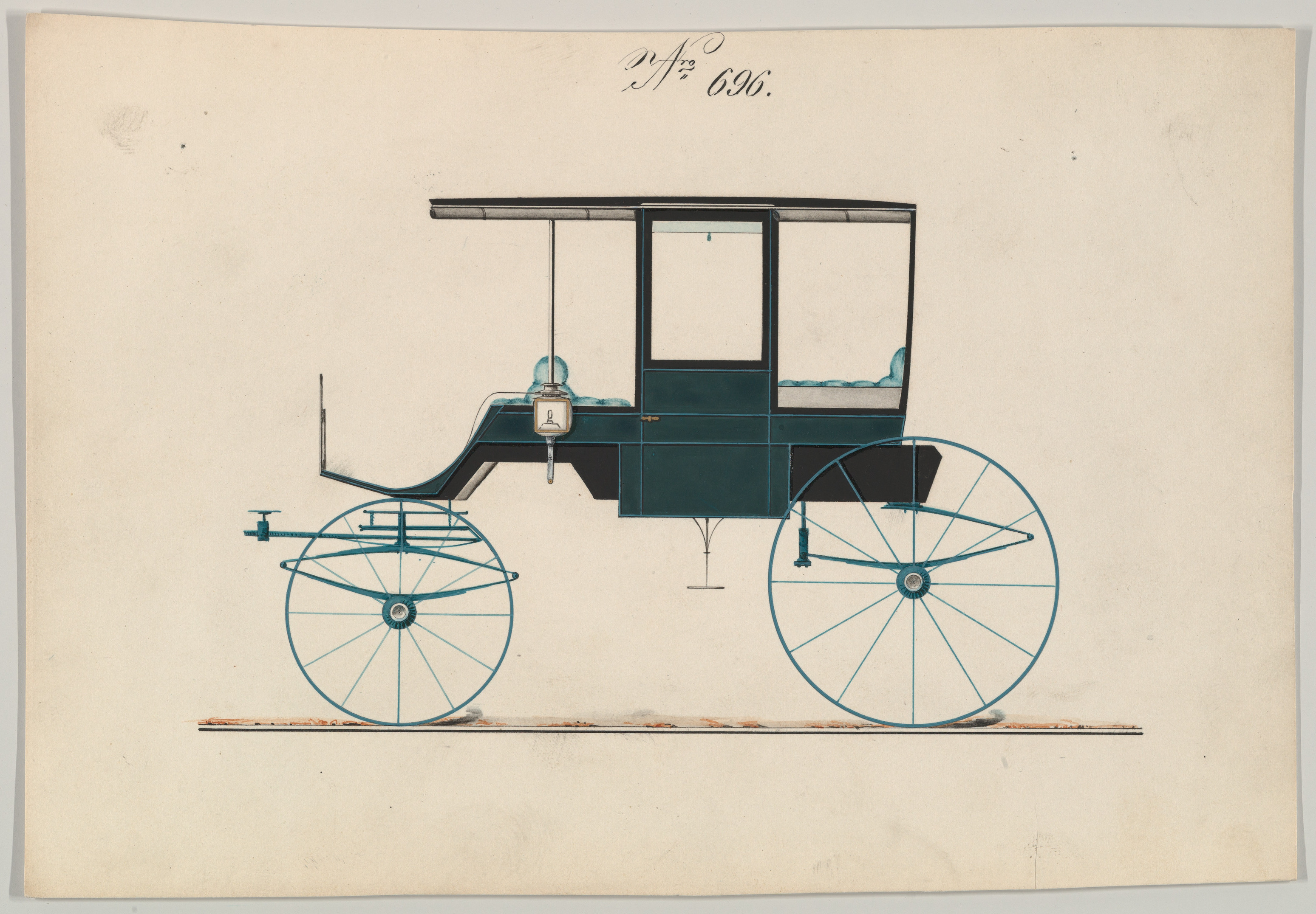 ロッカウェイ型馬車のデザイン（696番）