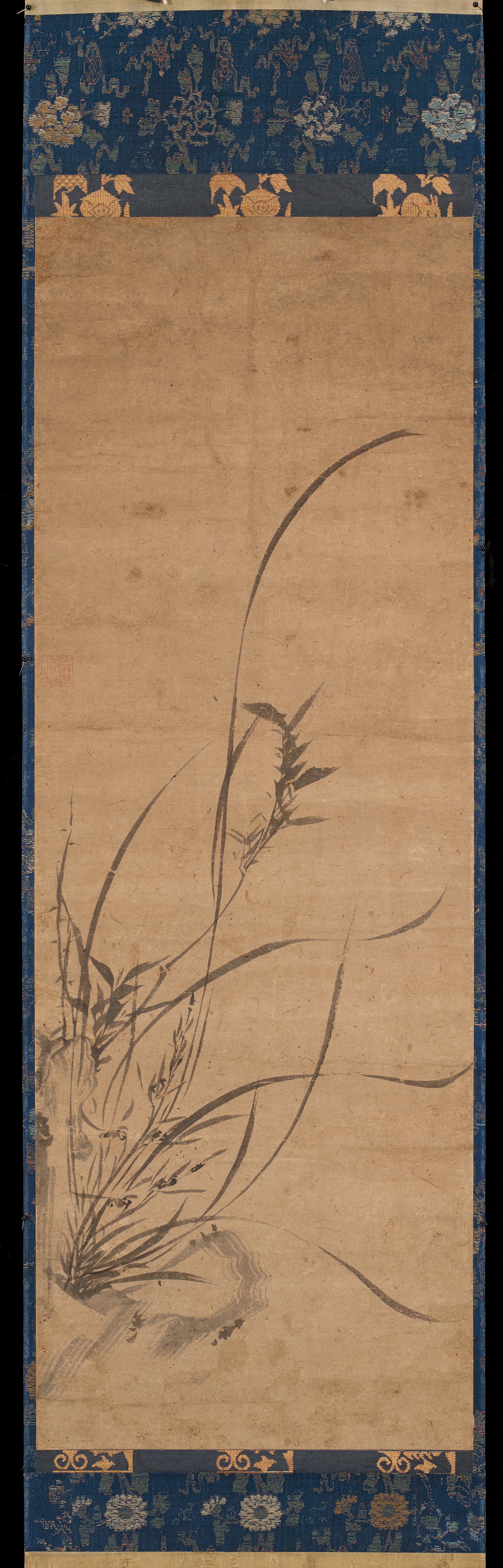 蘭、竹、茨（一対の左隻）