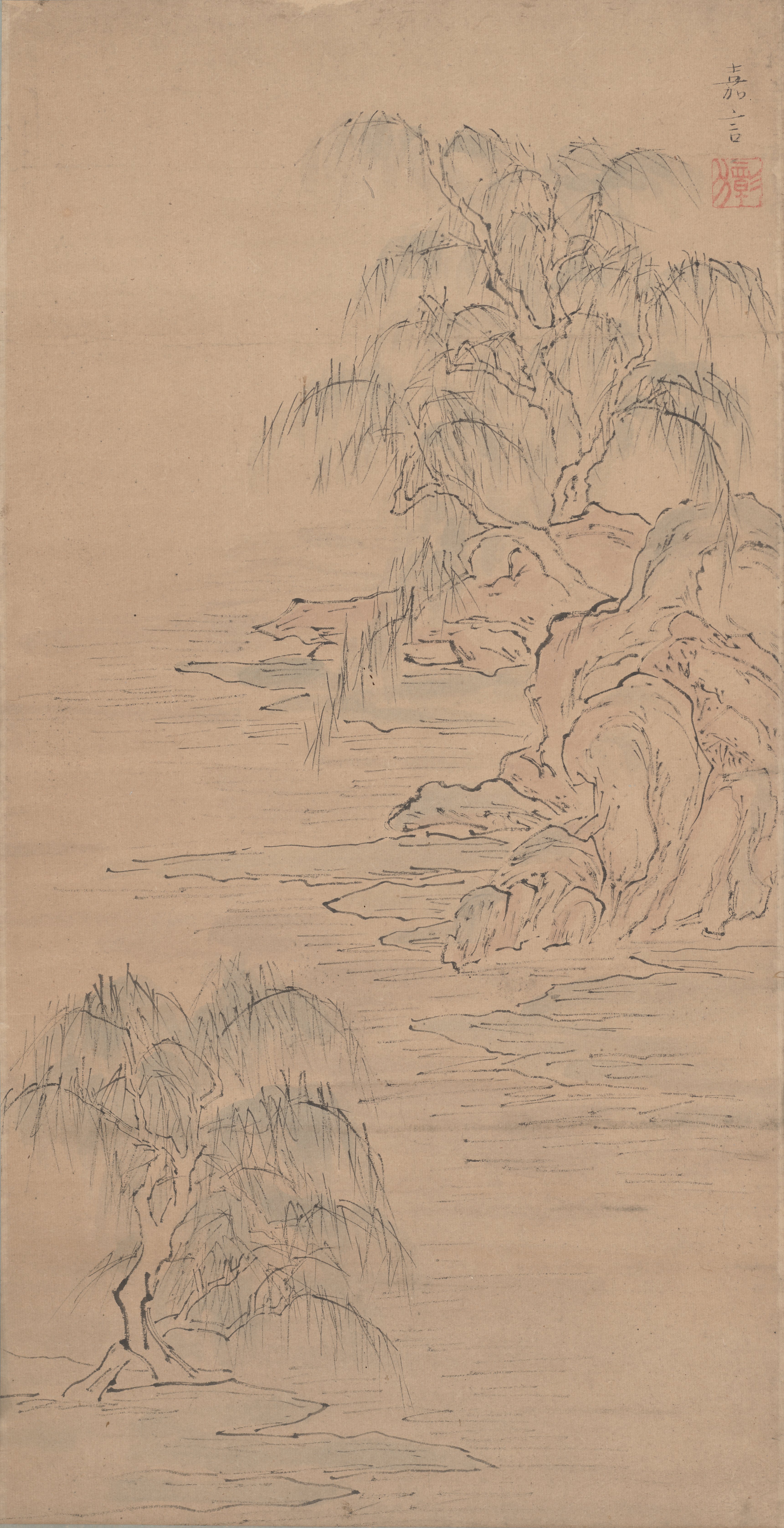 柳の岸辺