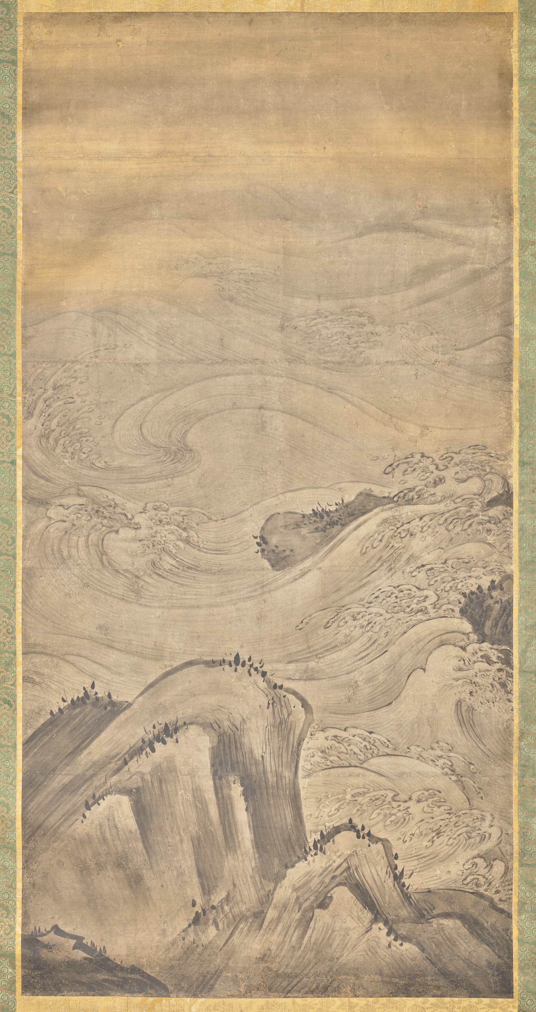 岩と波