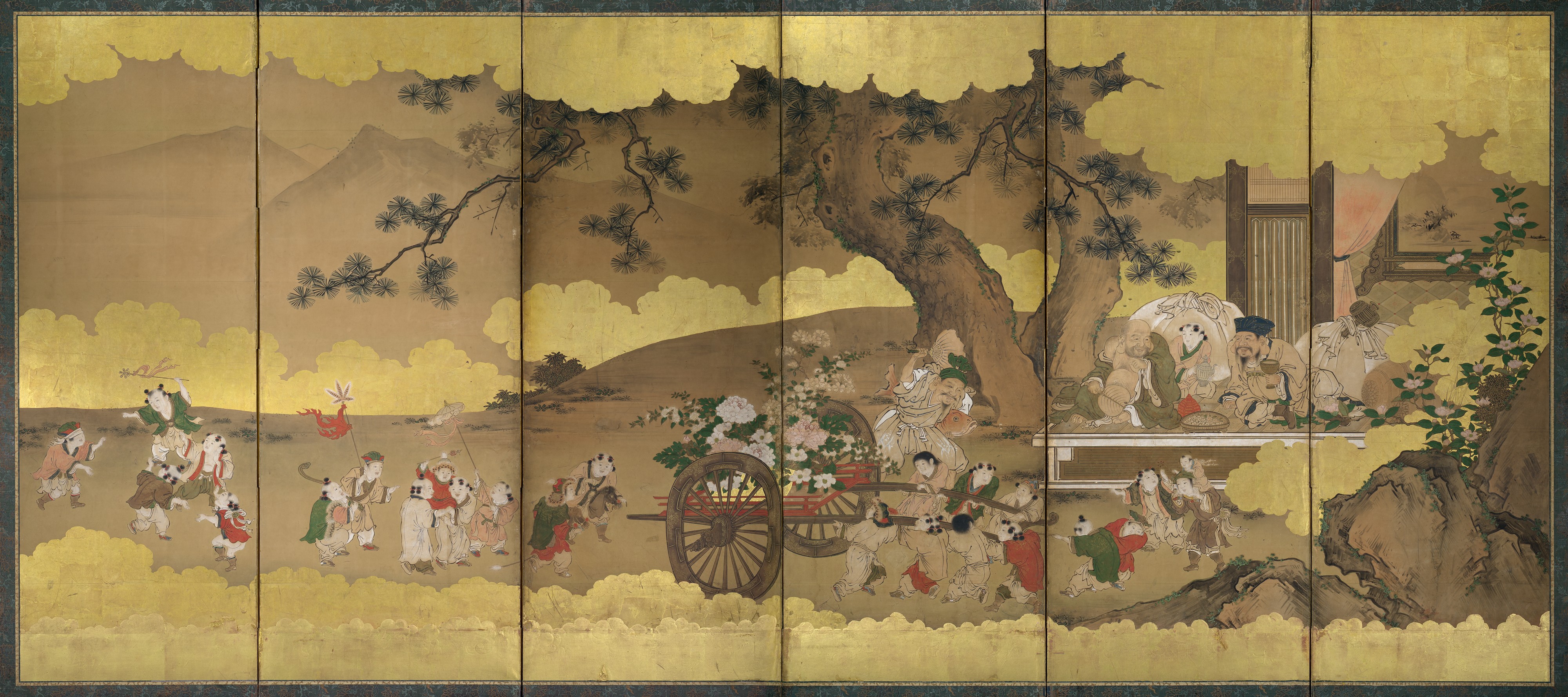 七福神と中国の子供たち