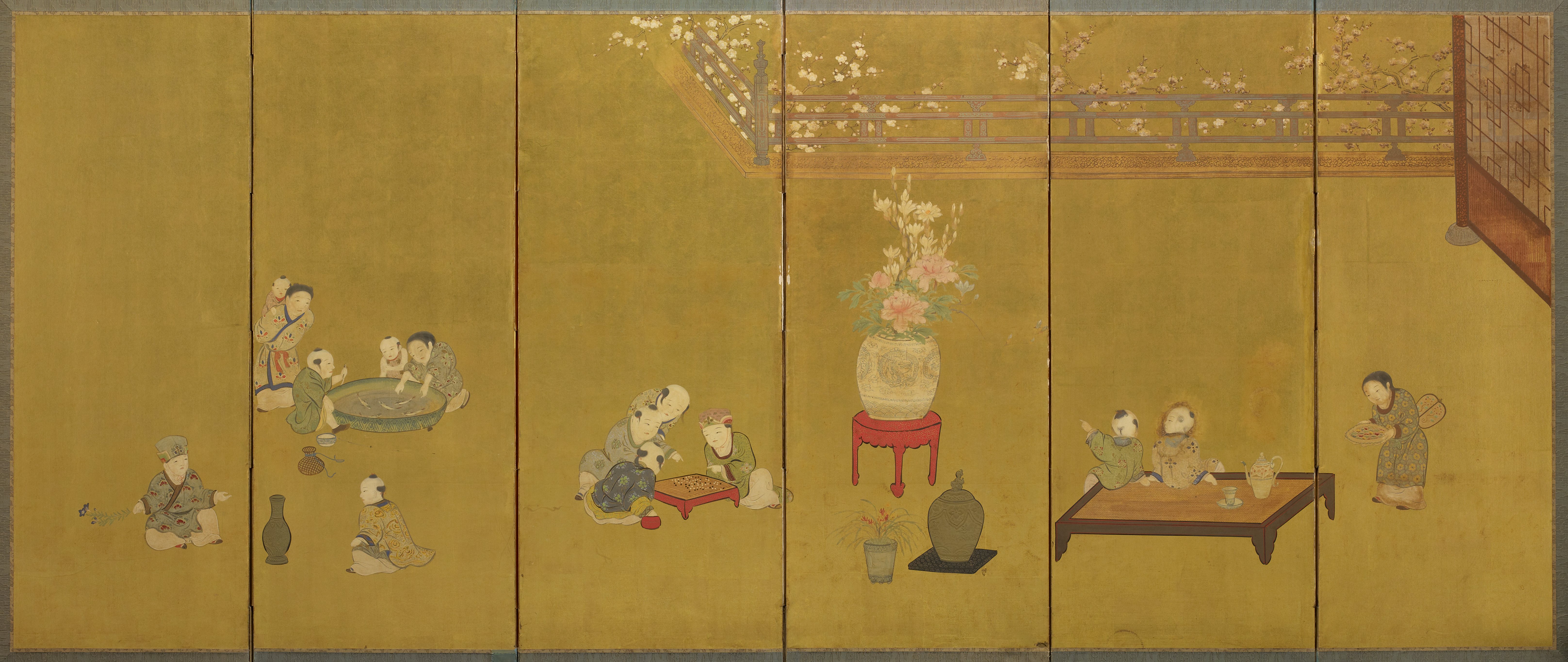 遊ぶ唐子