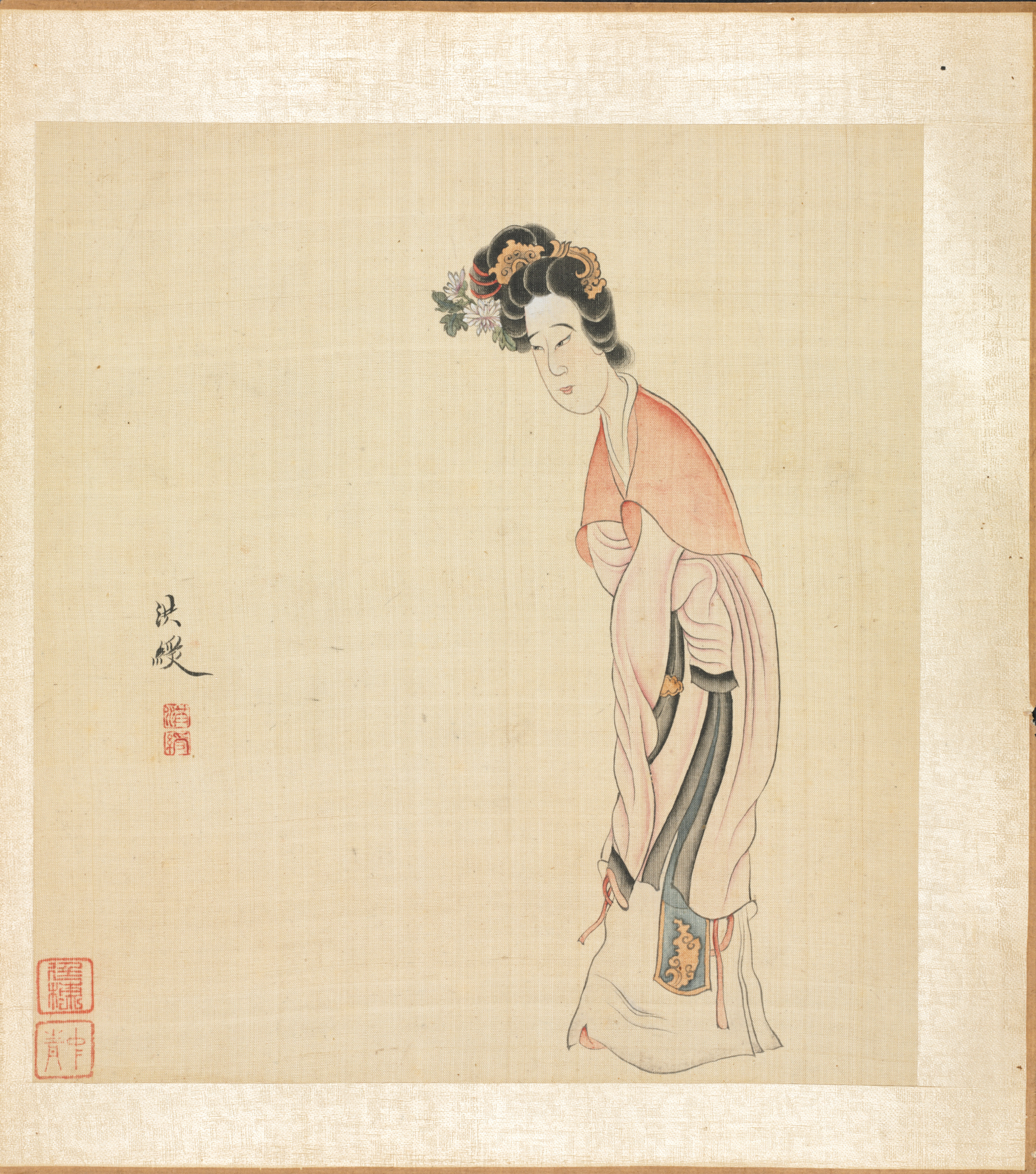 倣古画冊：仕女