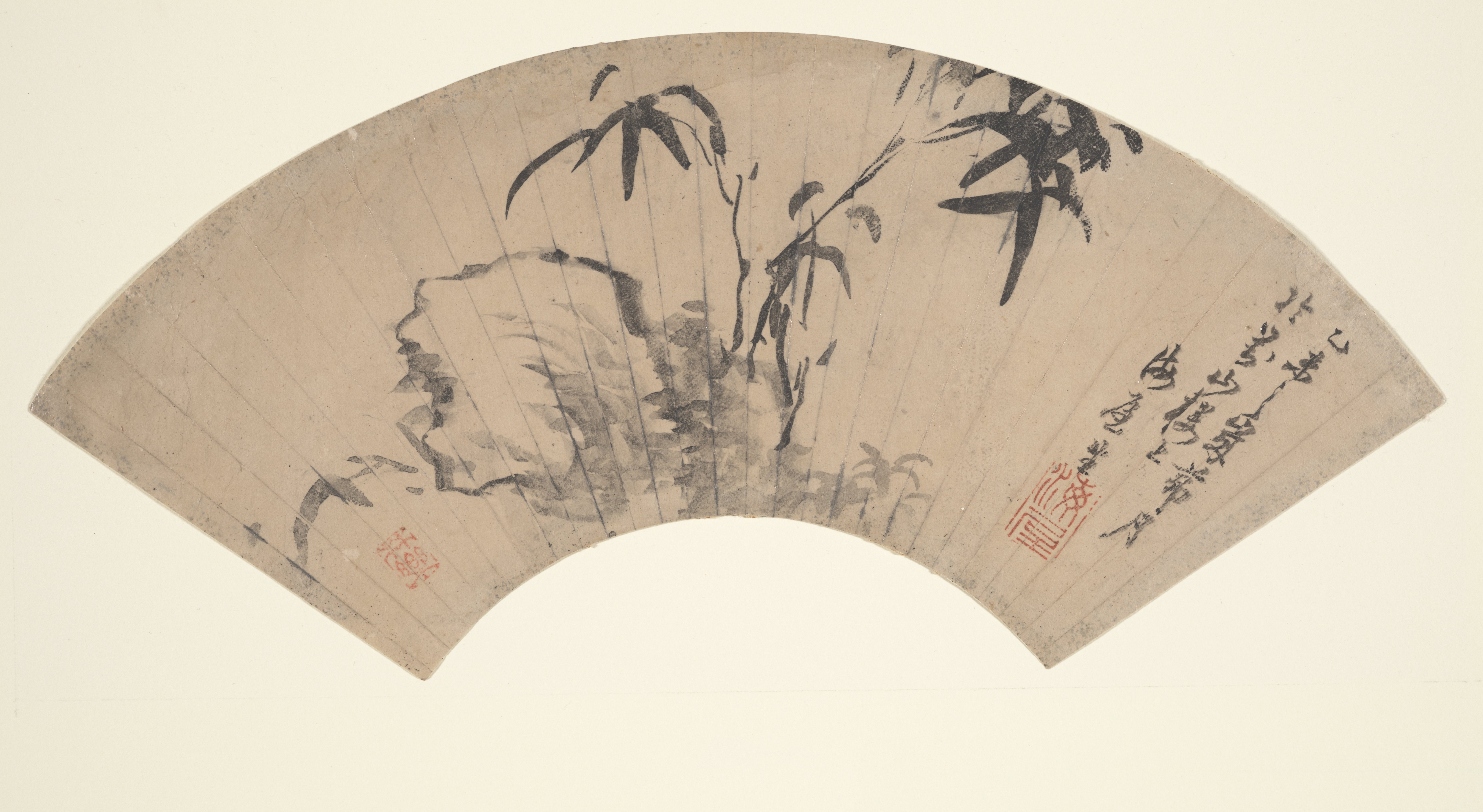 竹と岩
