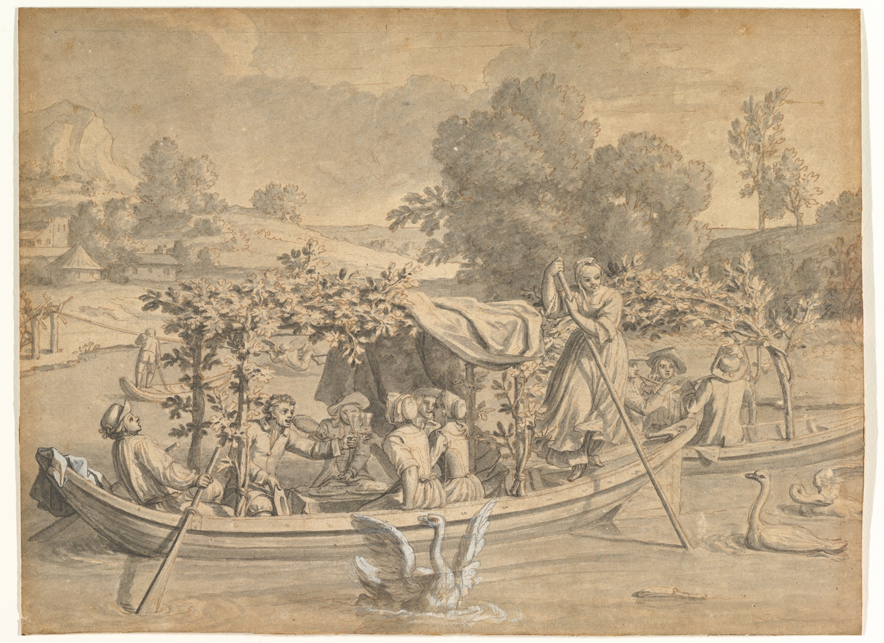7月：水上の娯楽（Juillet : les Divertissements sur l’eau）