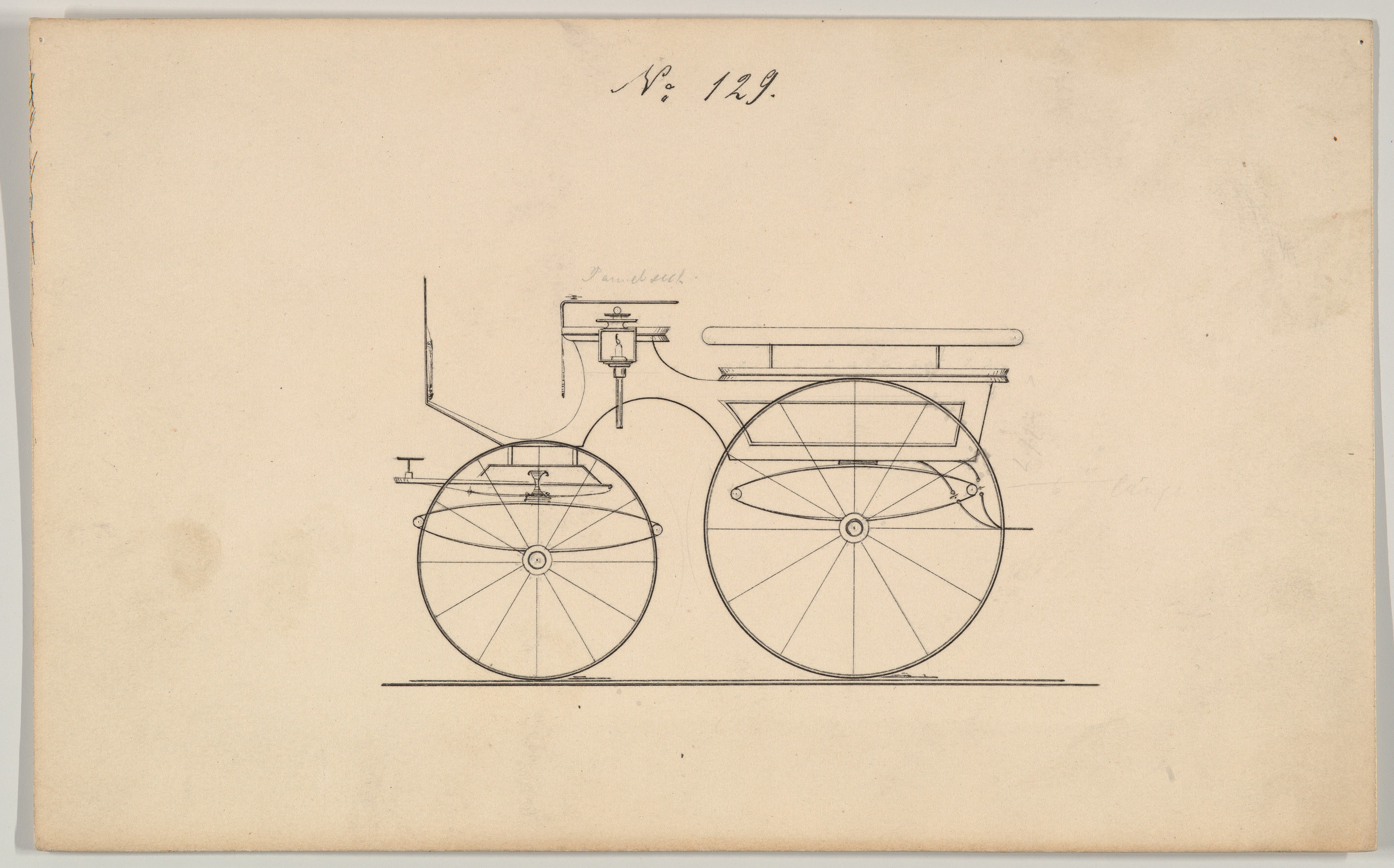 ワゴネットまたはオムニバス用のデザイン、No. 129