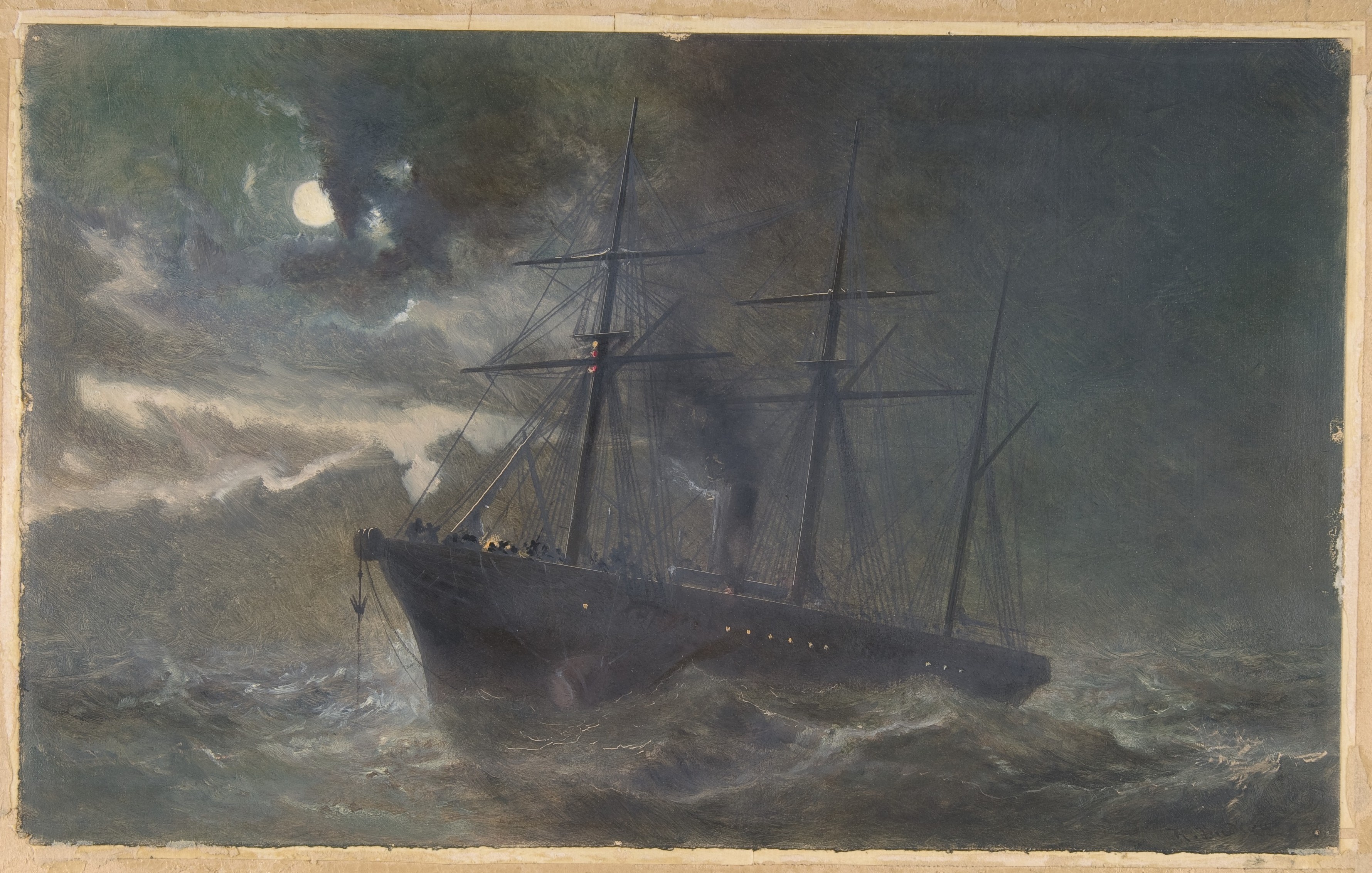1866 年 8 月 26 日の夜、1865 年のケーブルのバイトに沸くアルバニー