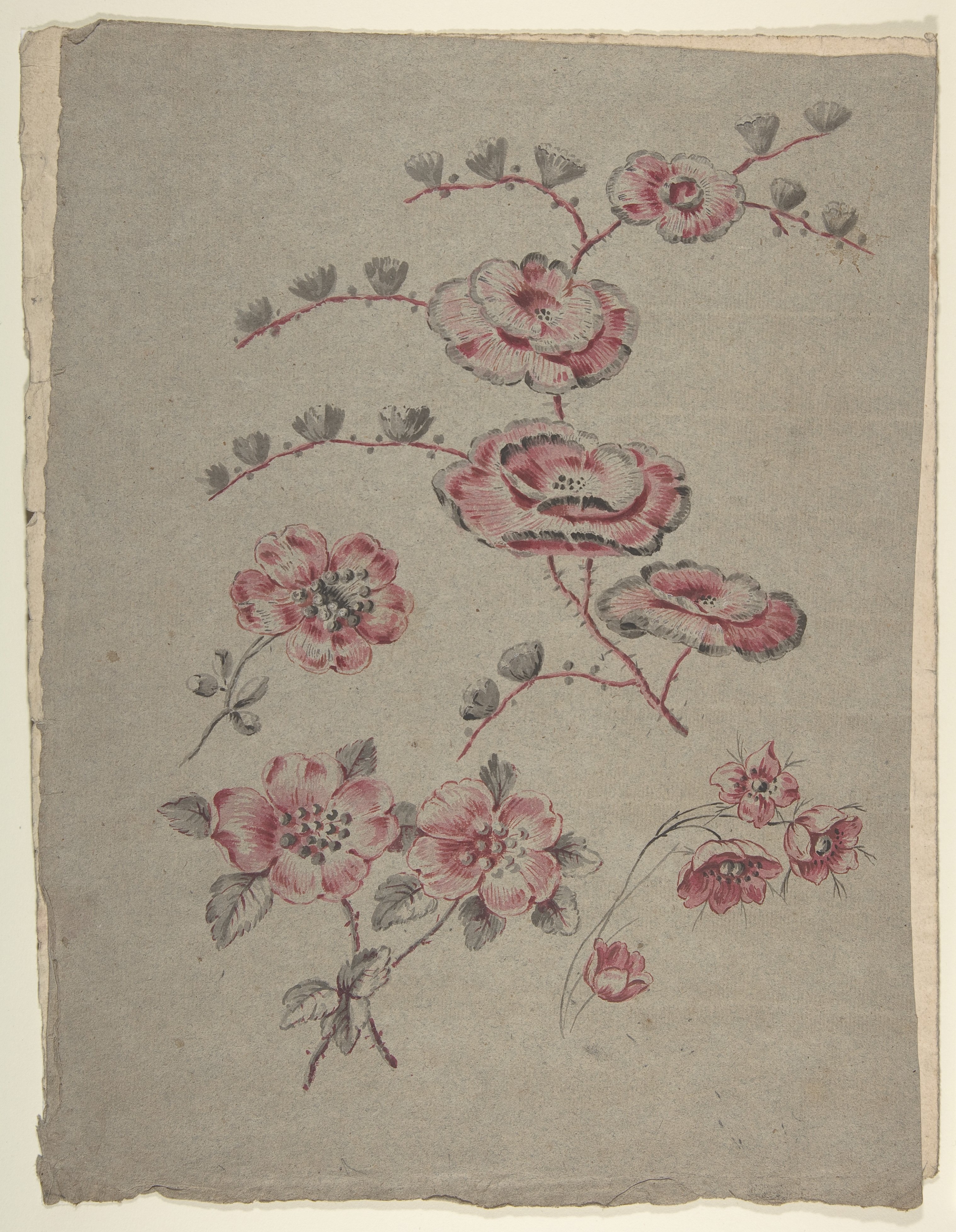 ピンクの花柄