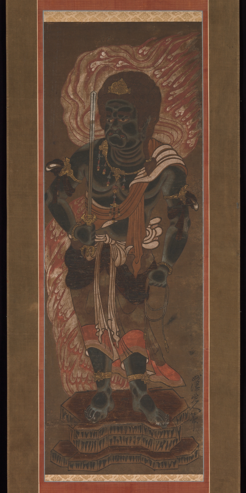不動明王と二人の脇侍