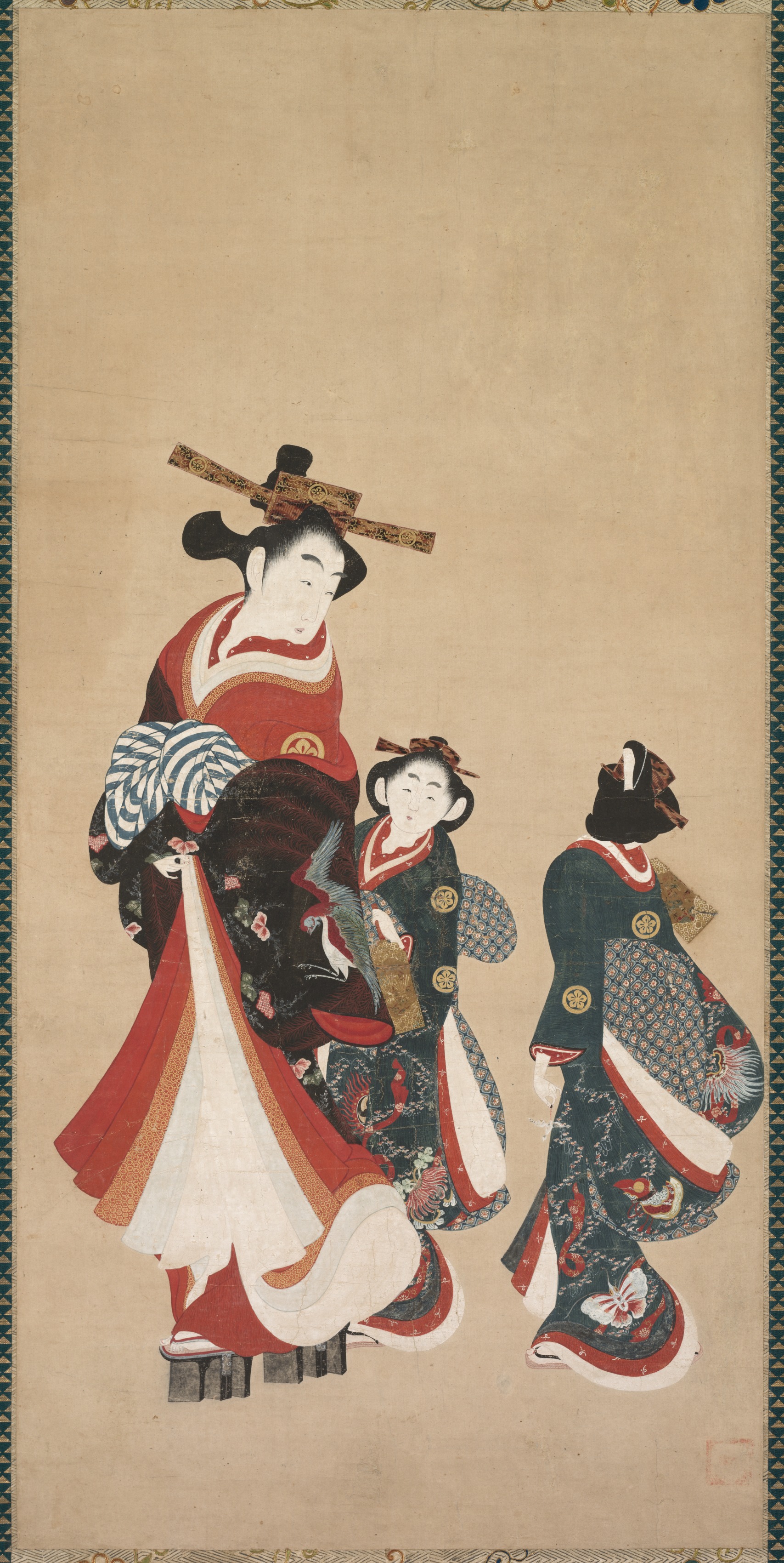 遊女と付き人たち