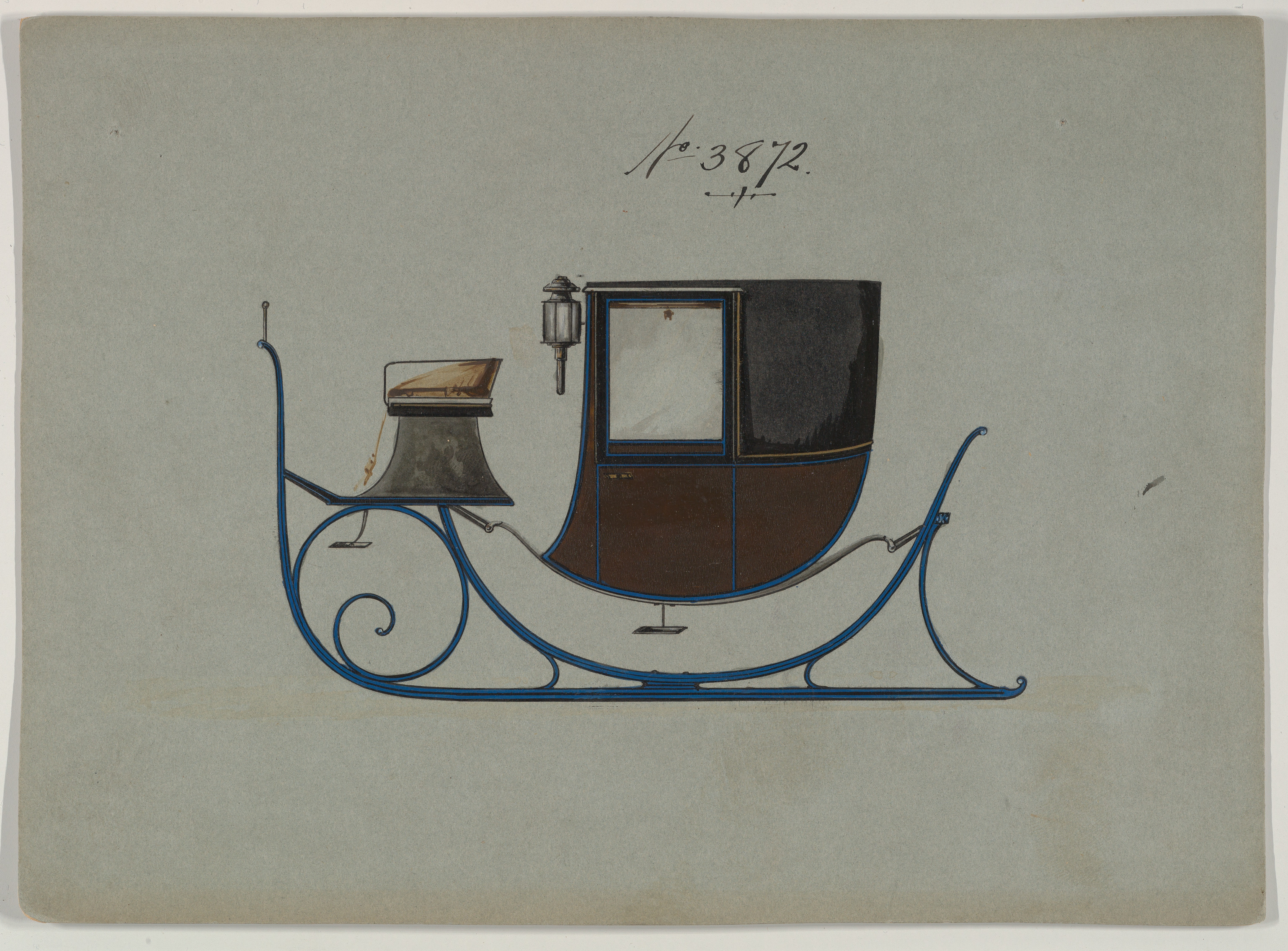 Booby Hut Chariot Body Sleigh のデザイン、No. 3872