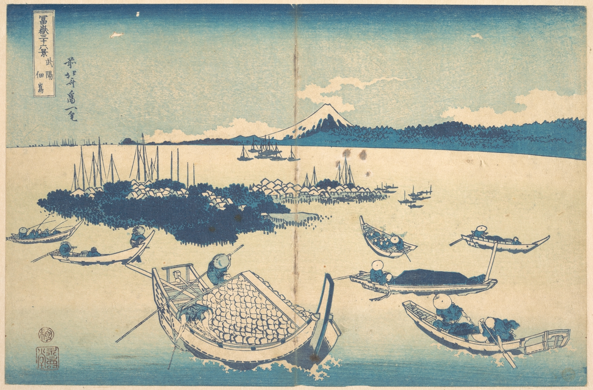 富嶽三十六景 武蔵国佃島（ぶよう佃島）