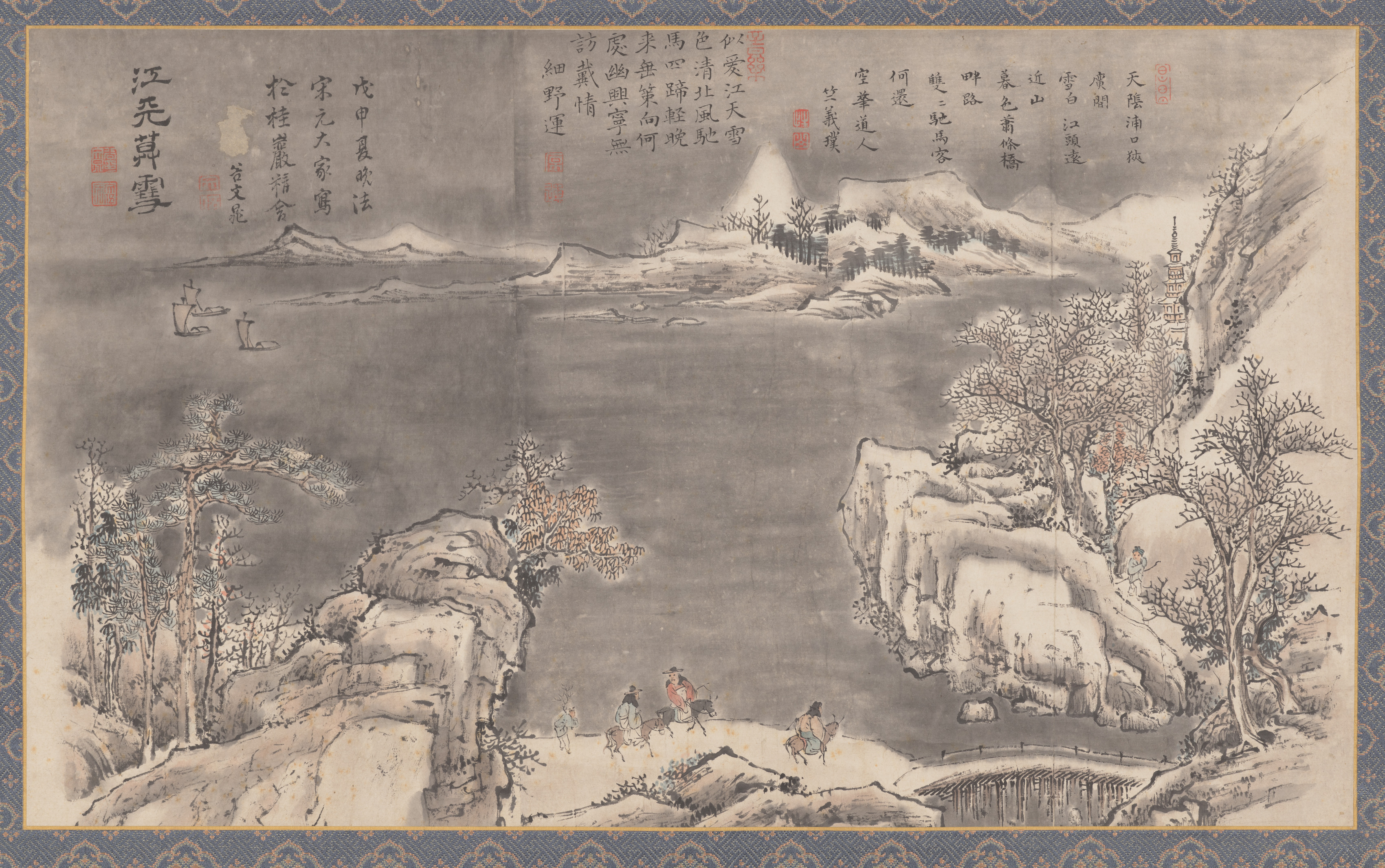江天暮雪（瀟湘八景より）