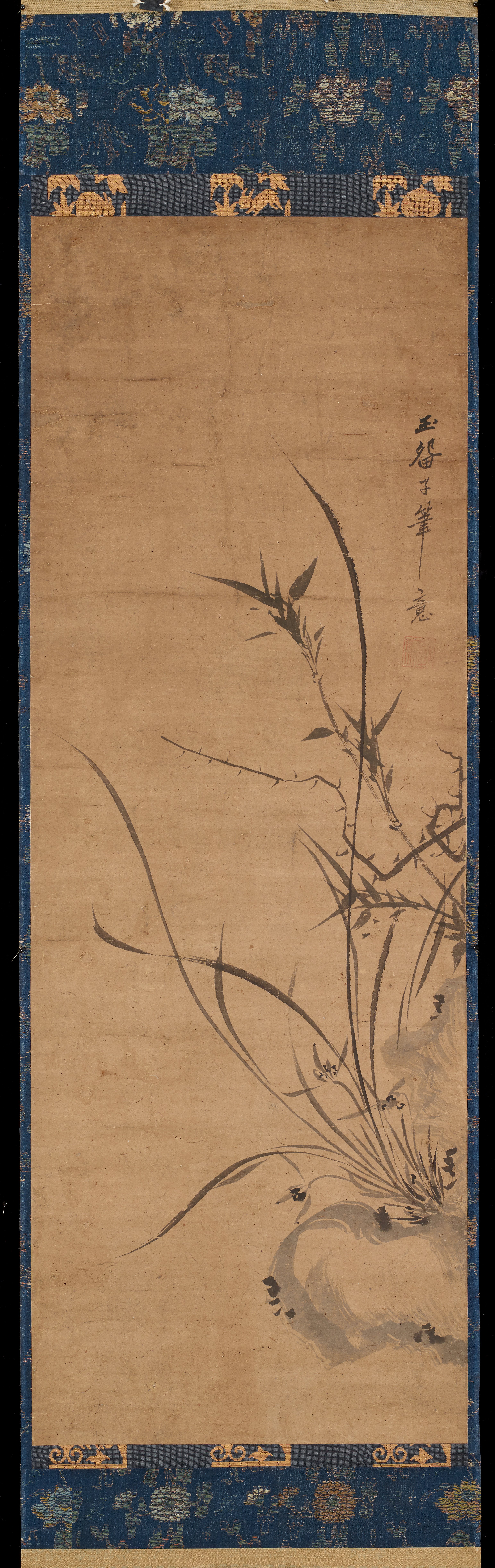 蘭、竹、茨（一対の右隻）