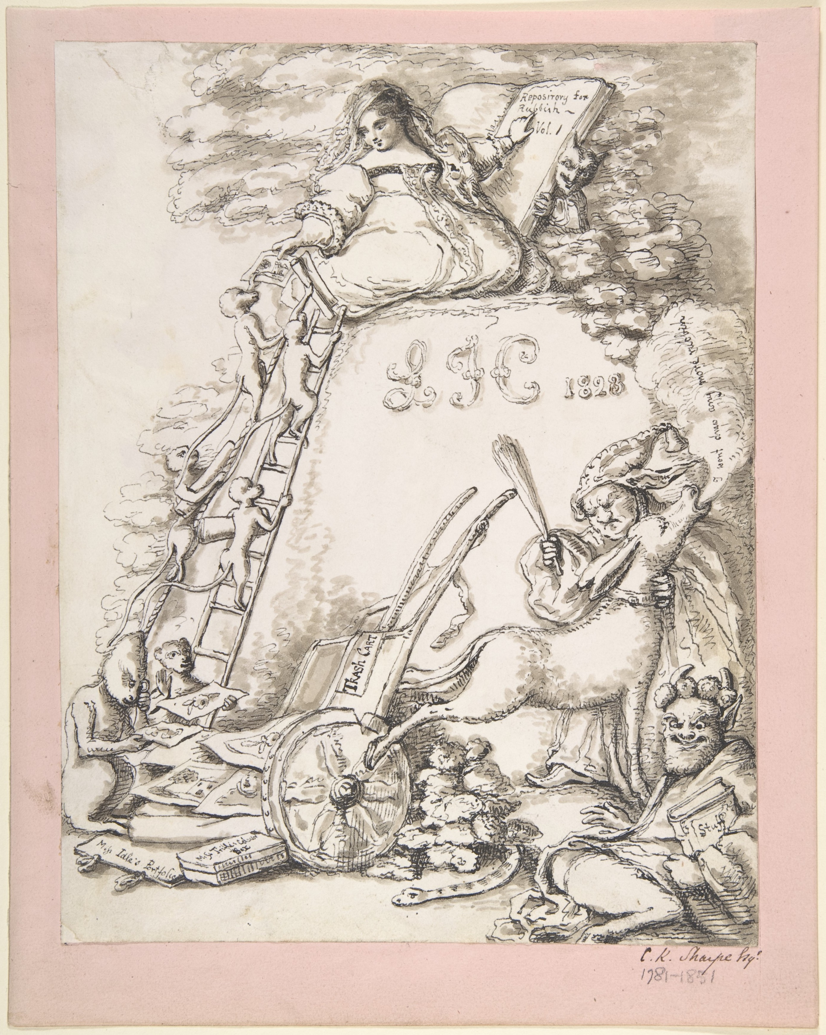 「Repository for Rubbish, vol. I, L.F.C 1828」、児童書の挿絵