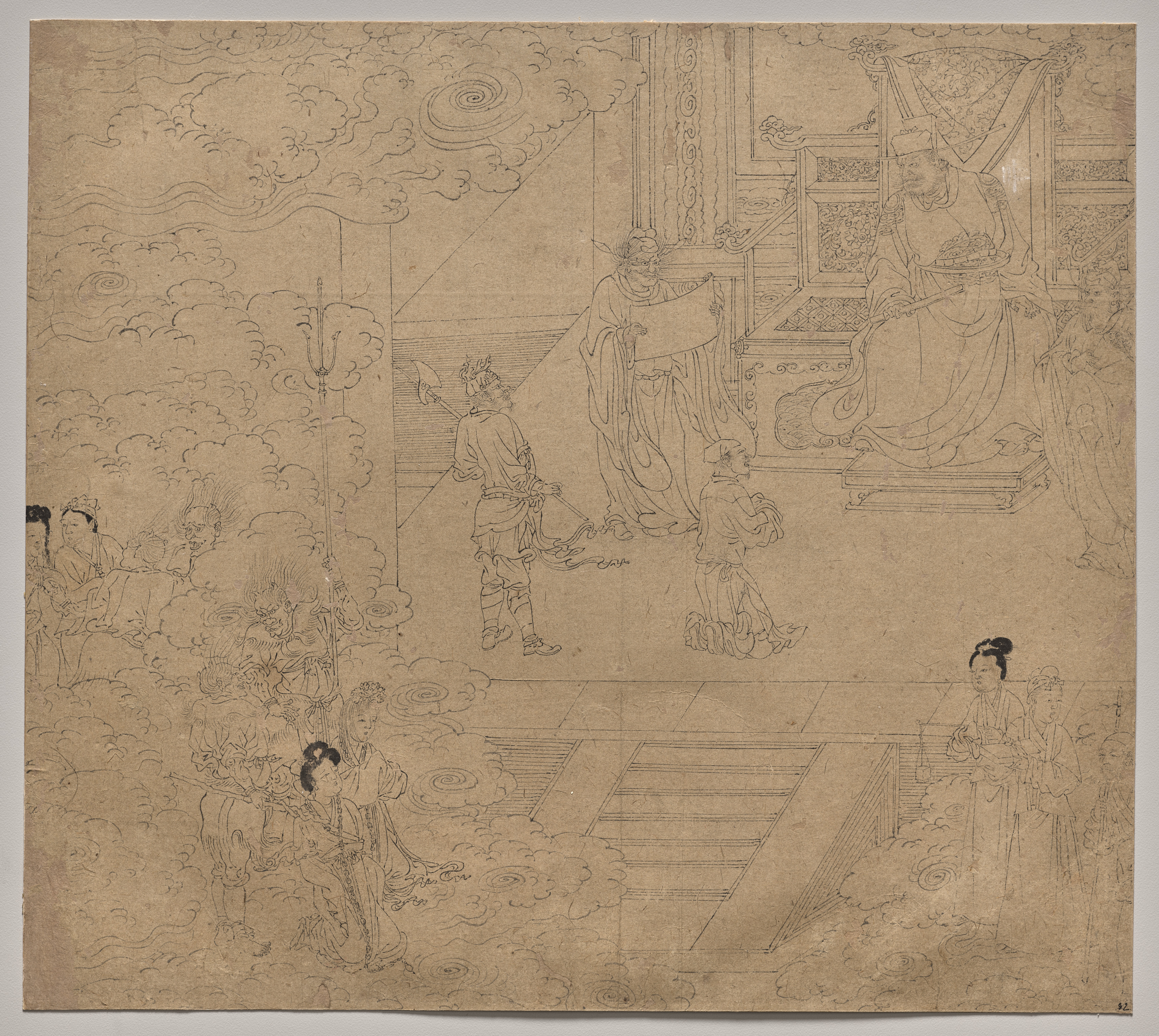 道釈画冊：十王 第32図
