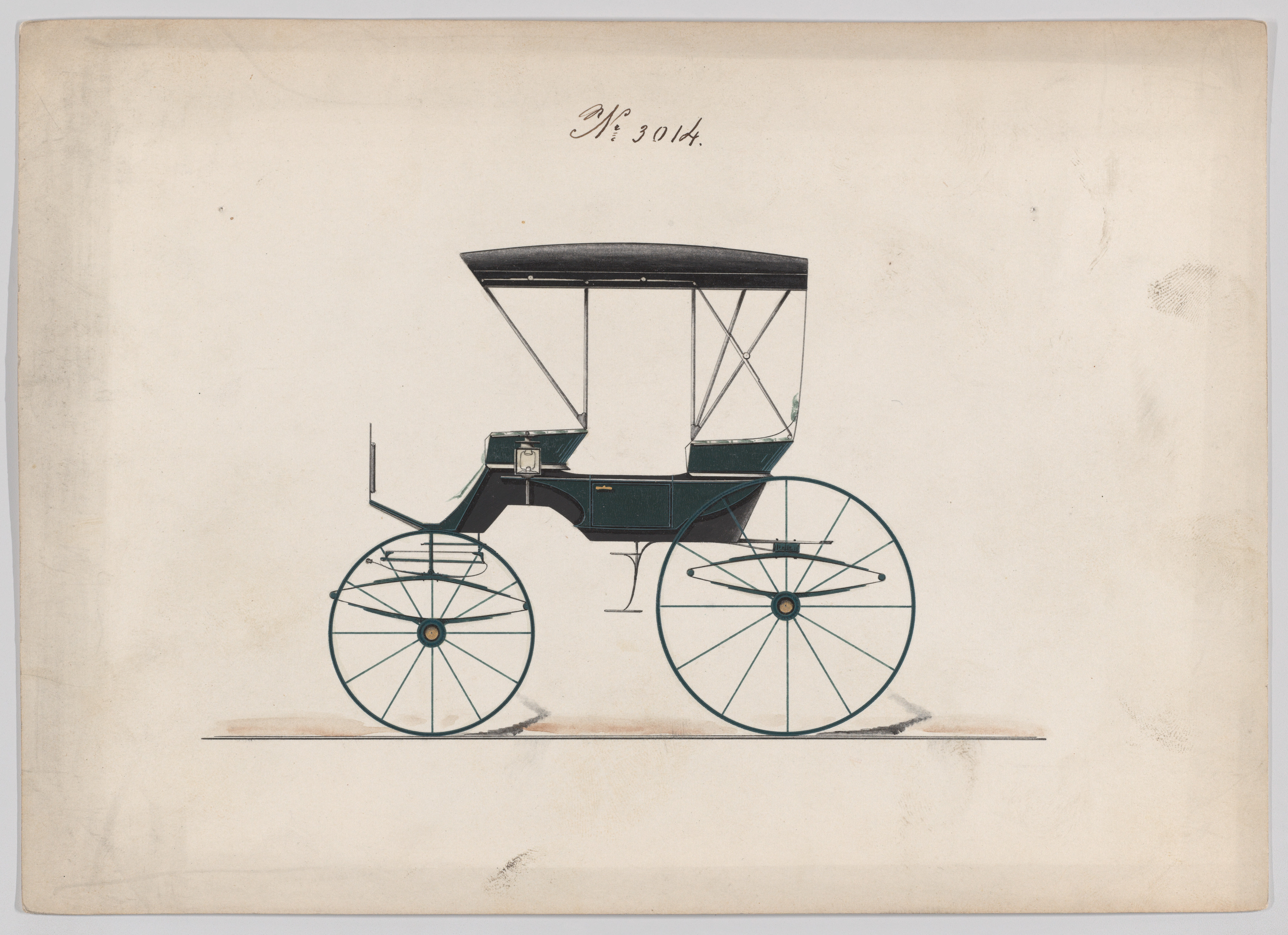 パーク・フェートン型馬車のデザイン（3014番）