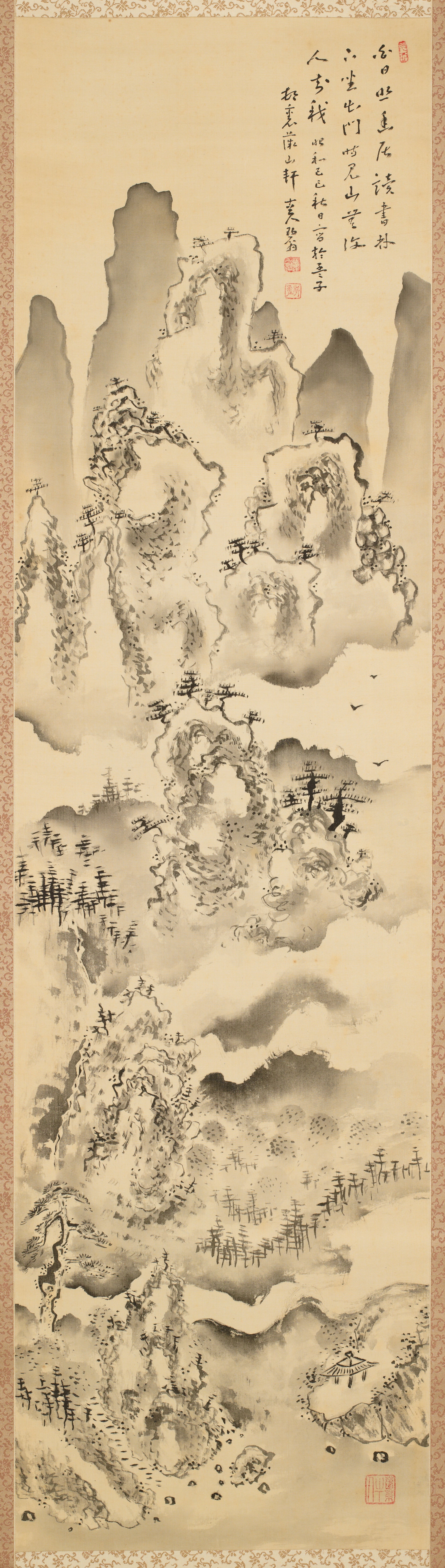 白雲山水・秋（四季山水図のうち）