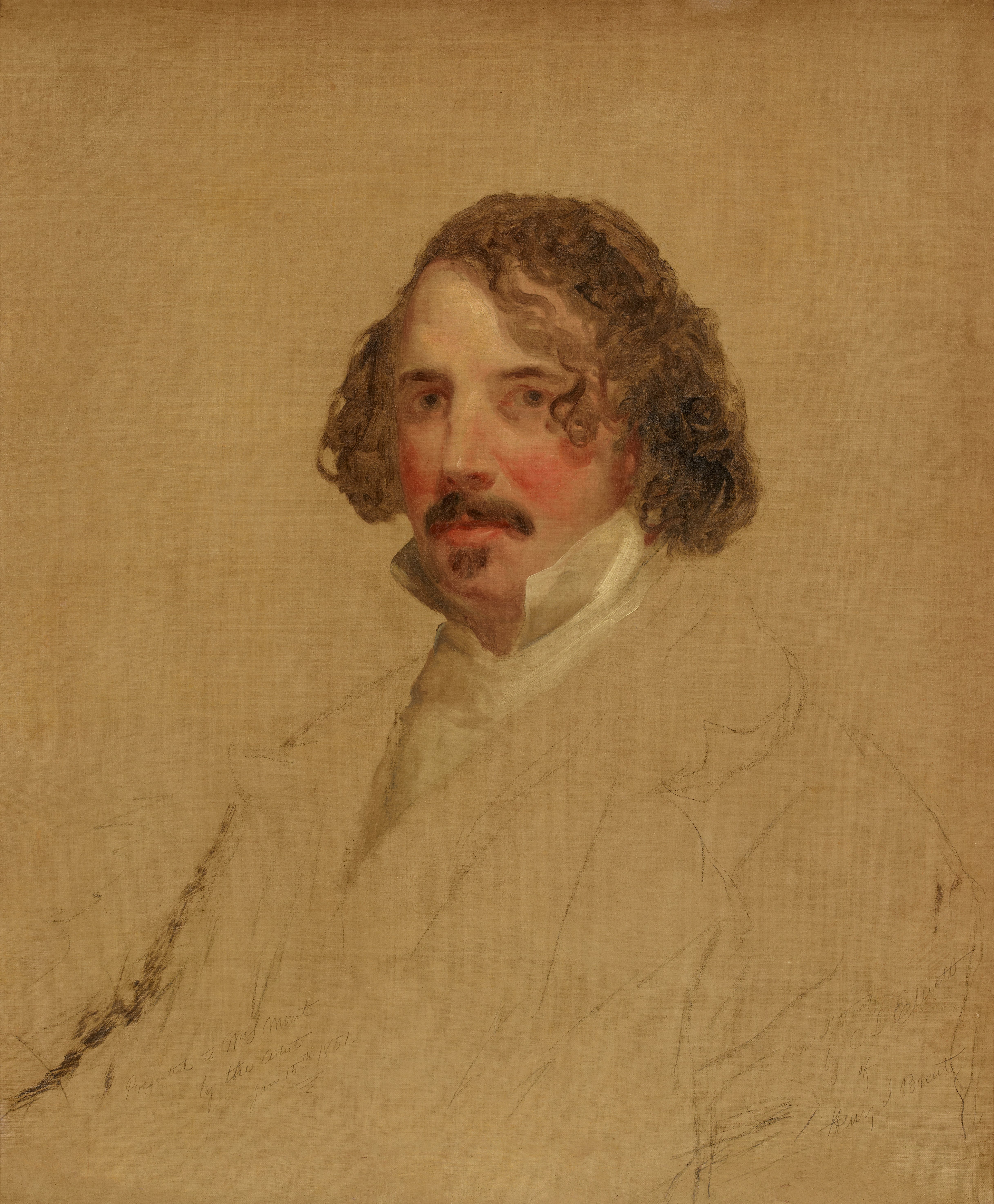 ヘンリー・J・ブレント（1811–1850）の未完の肖像