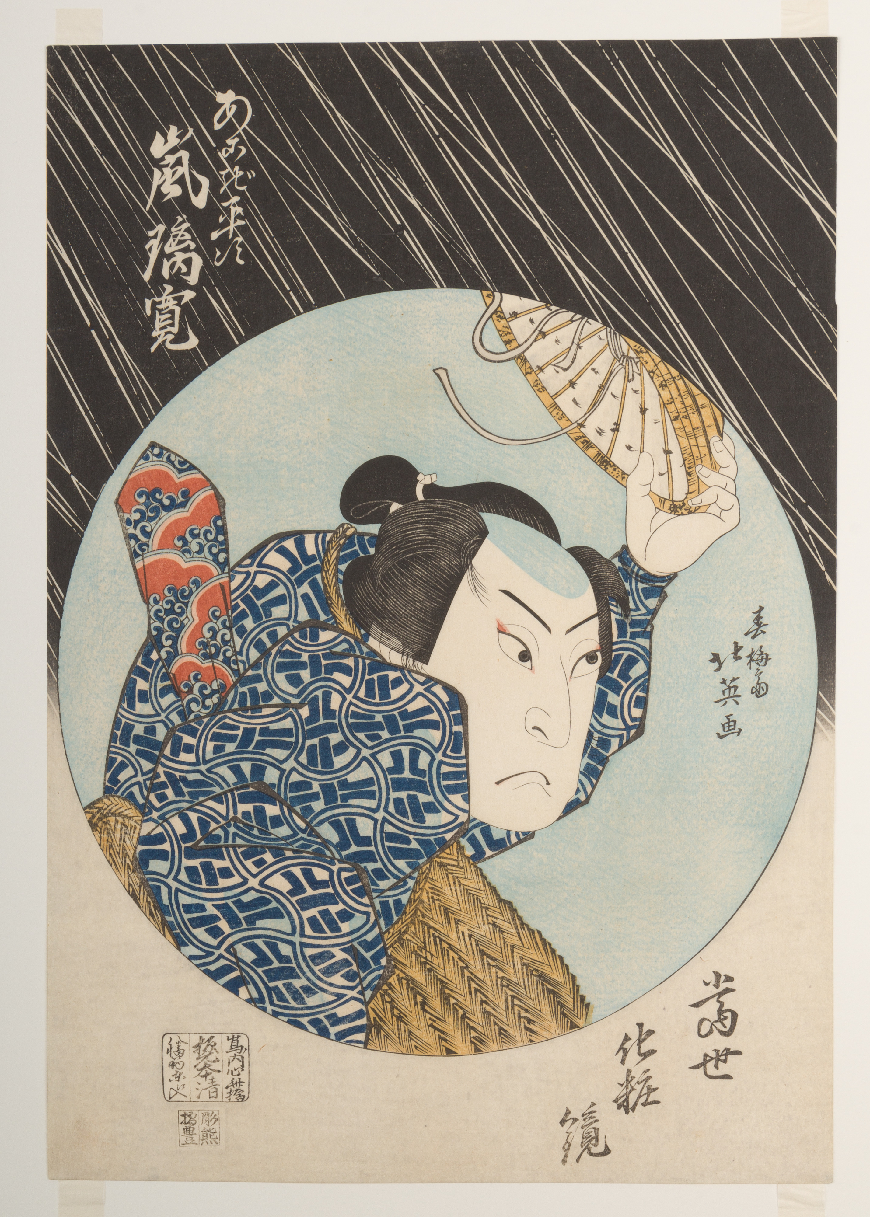 二代目嵐璃寛　『当世化粧鏡』