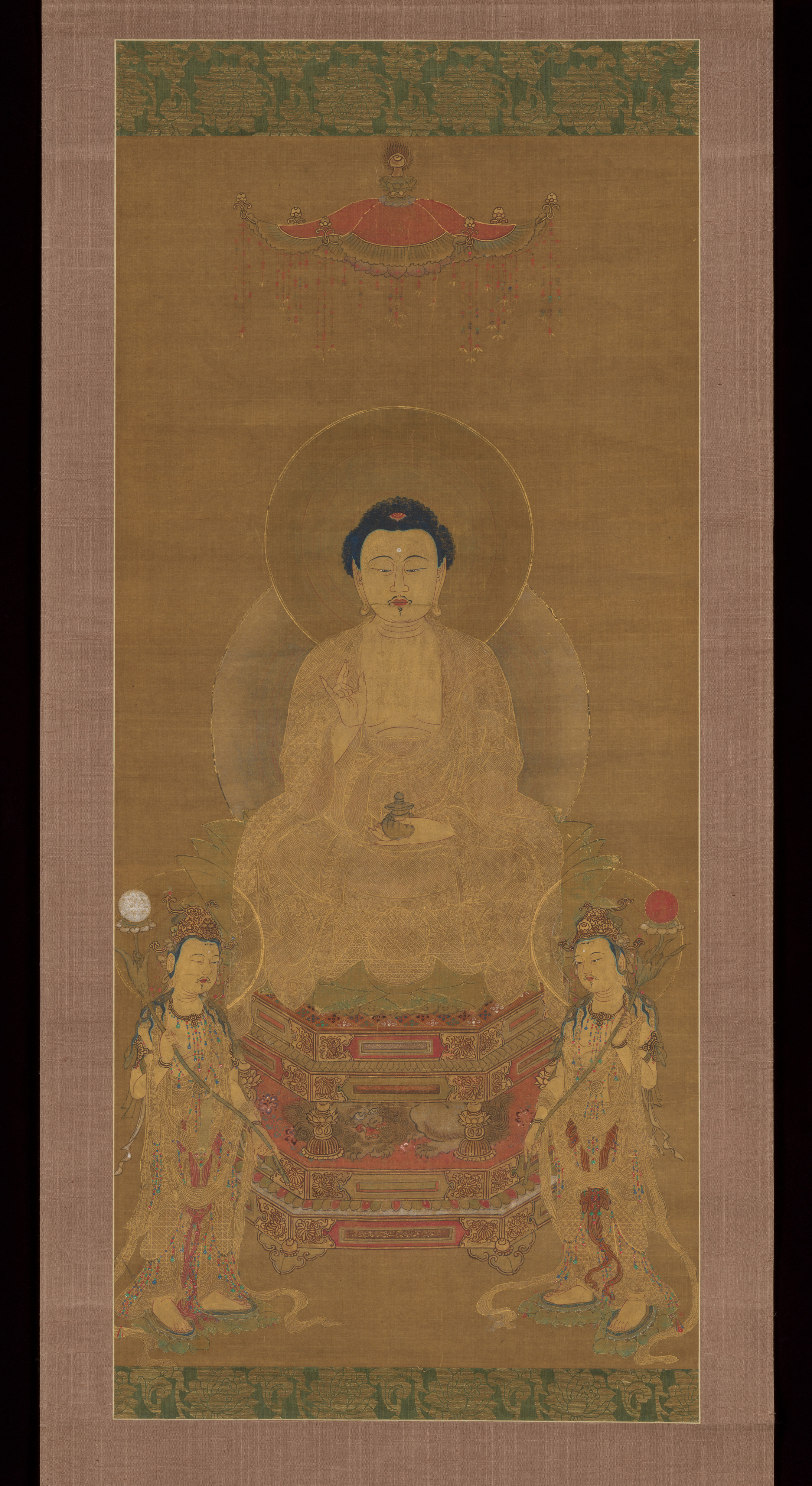 薬師如来の三尊像（Bhaisajya Buddha）