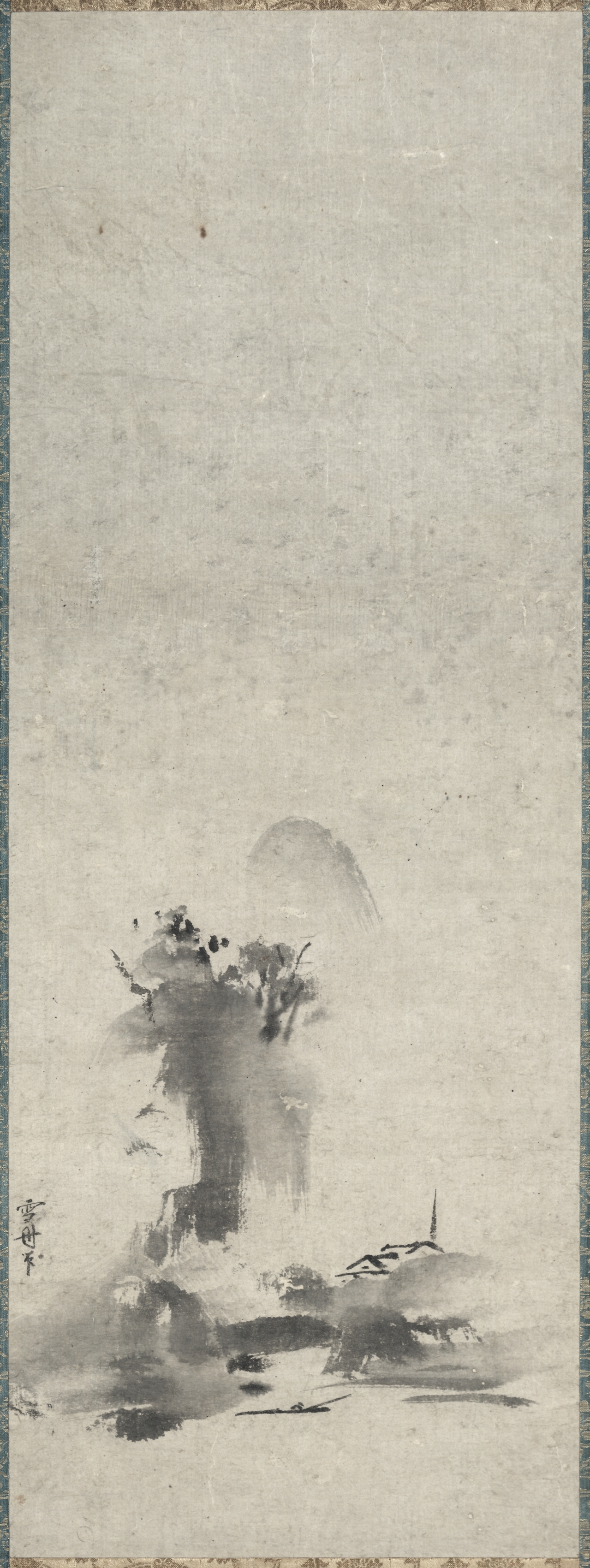 破墨山水図
