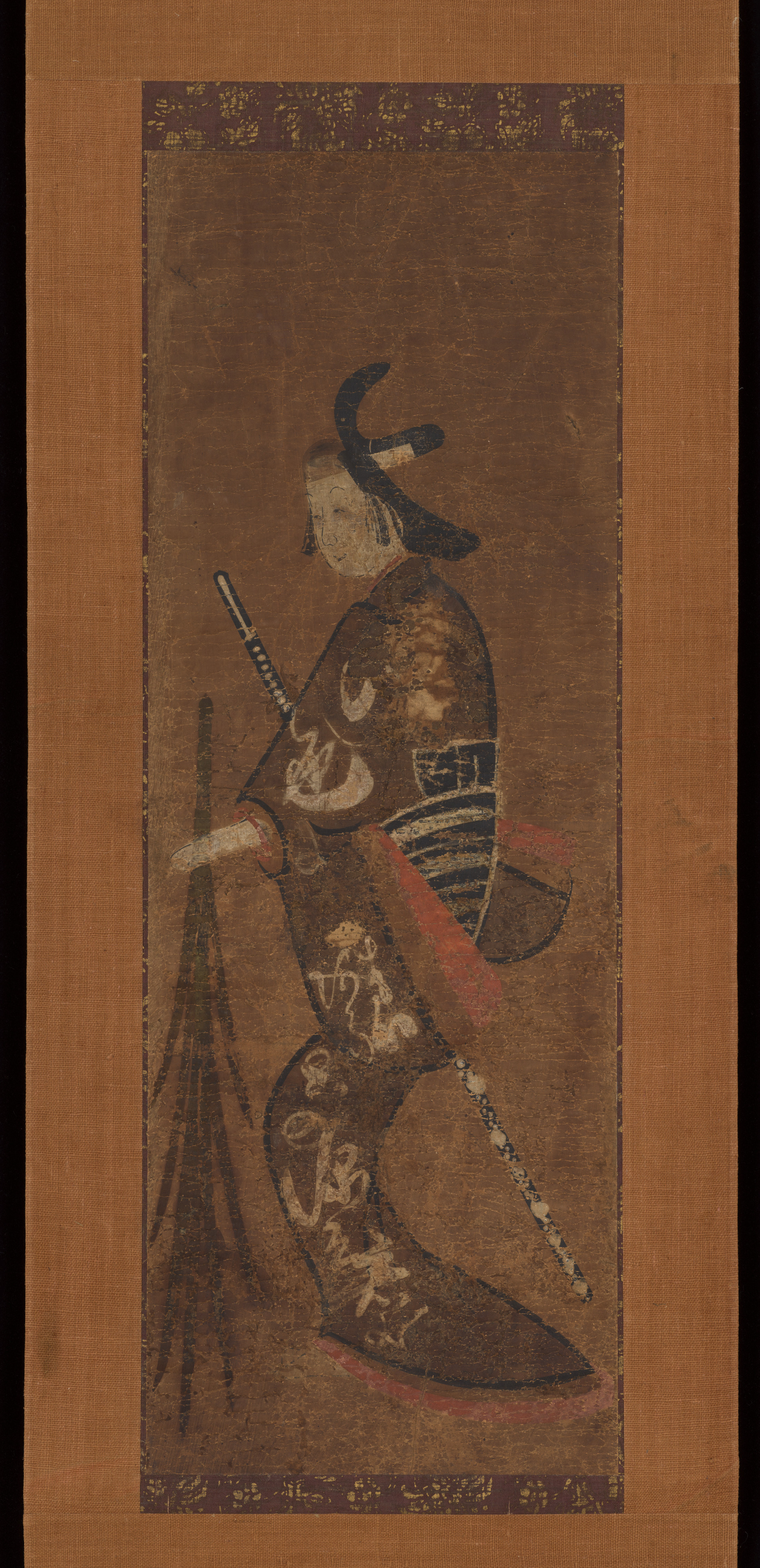 菖蒲の葉を持つ「野郎」図大津絵