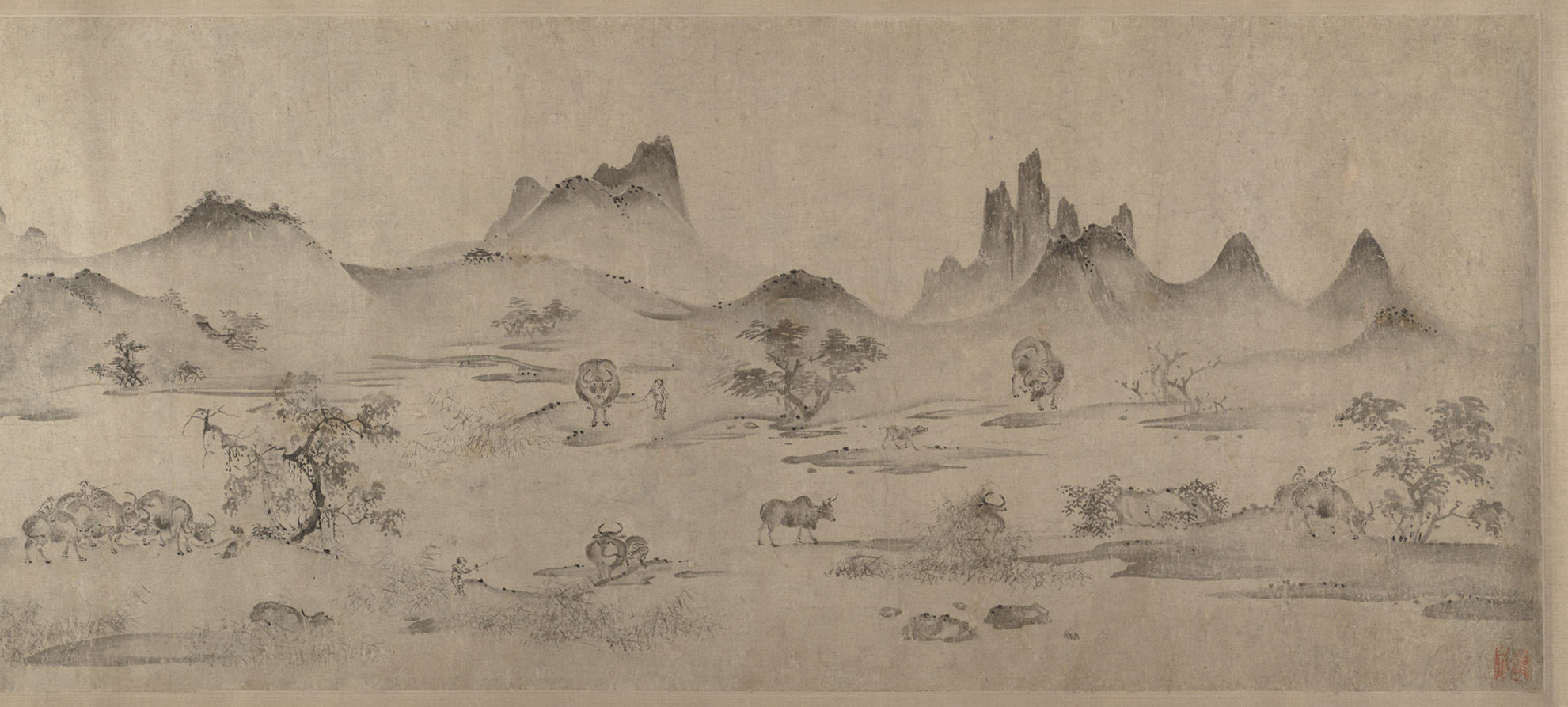 宋/元 匿名百頭図絵 |水牛100頭