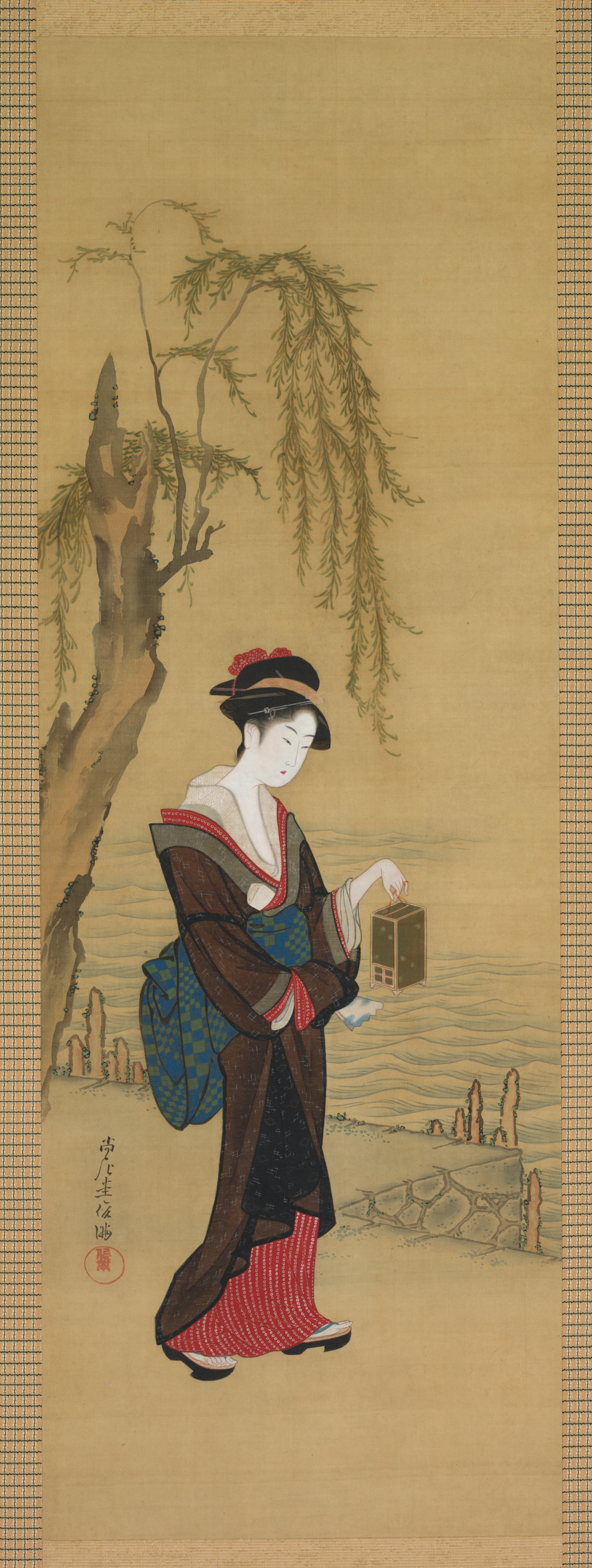 蛍狩り美人図
