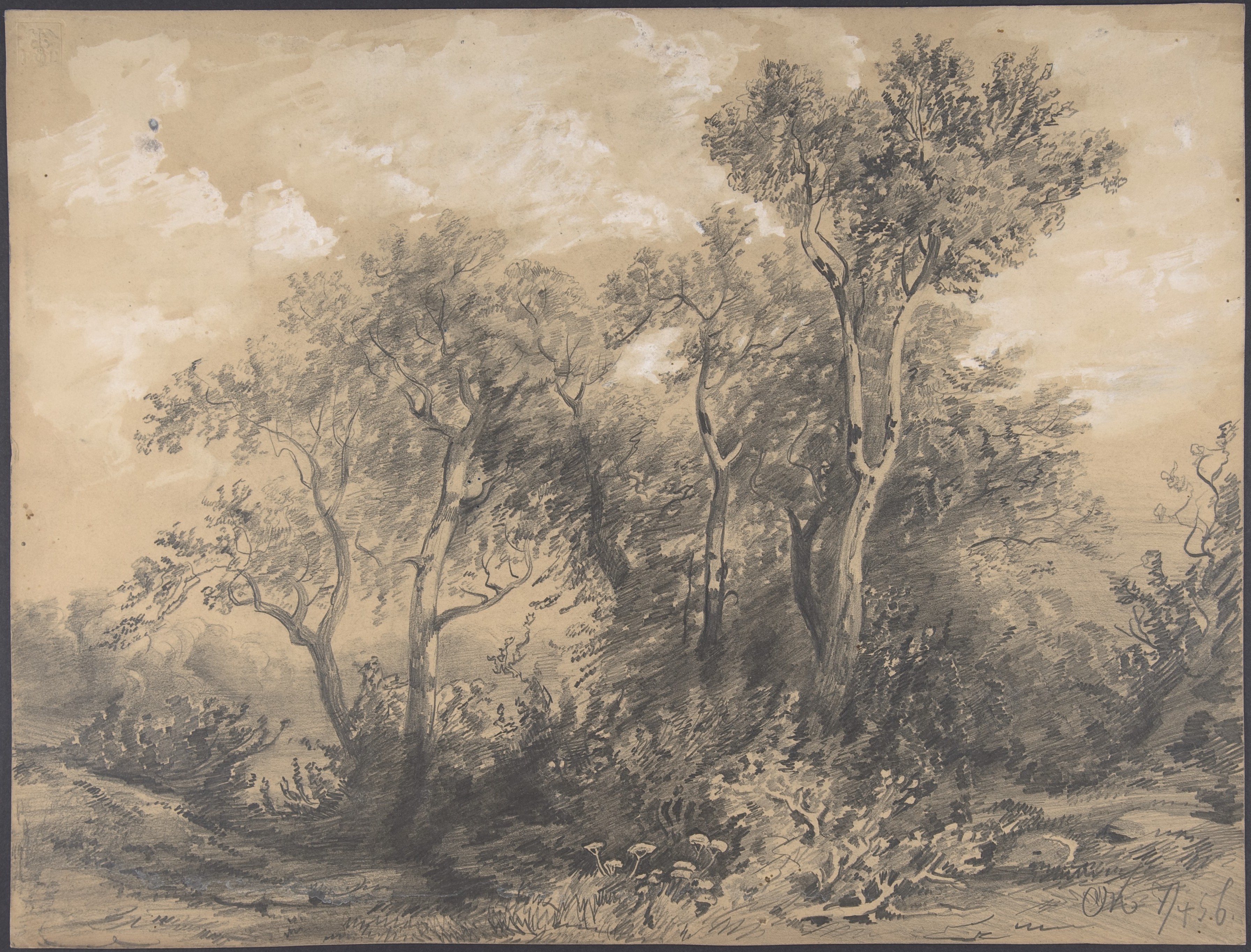 木（表）； Soldiers in a Wood（裏）