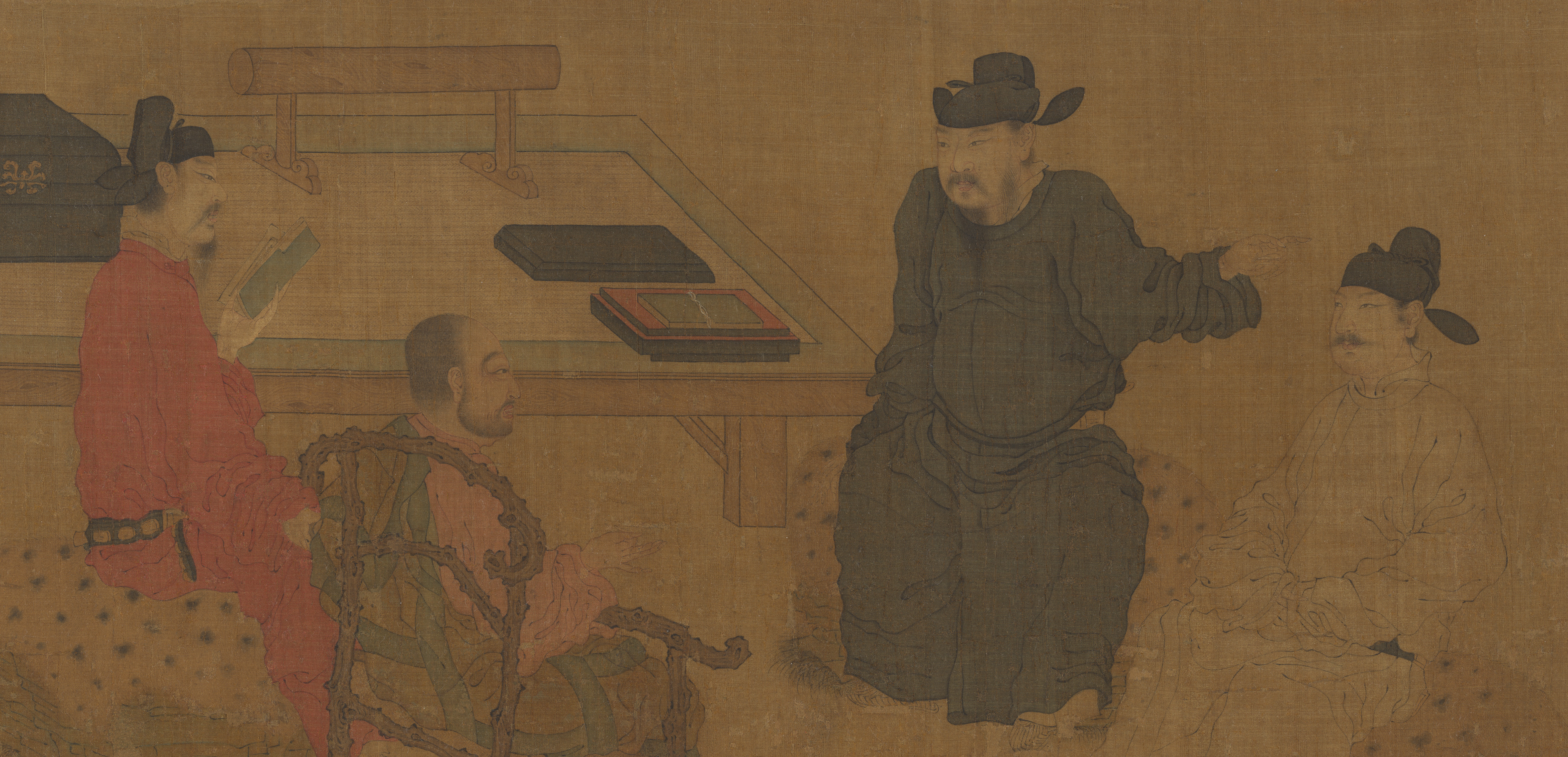 南宋時代の匿名の古い伝説 五代の周文殊の人物像 劉里殿の巻 |リウリホールの学者たち