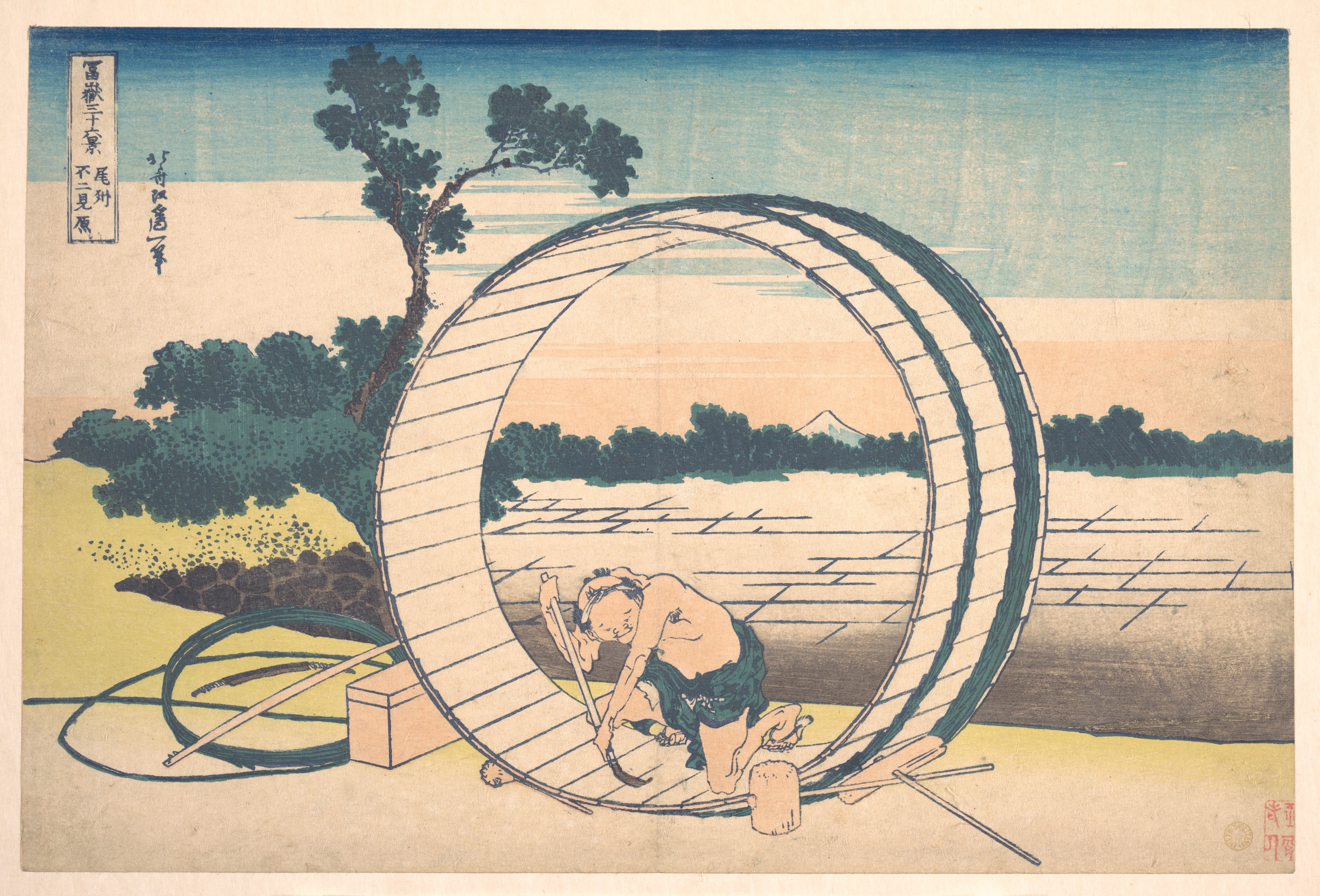 富嶽三十六景 尾張国富士見ヶ原（尾州富士見ヶ原）