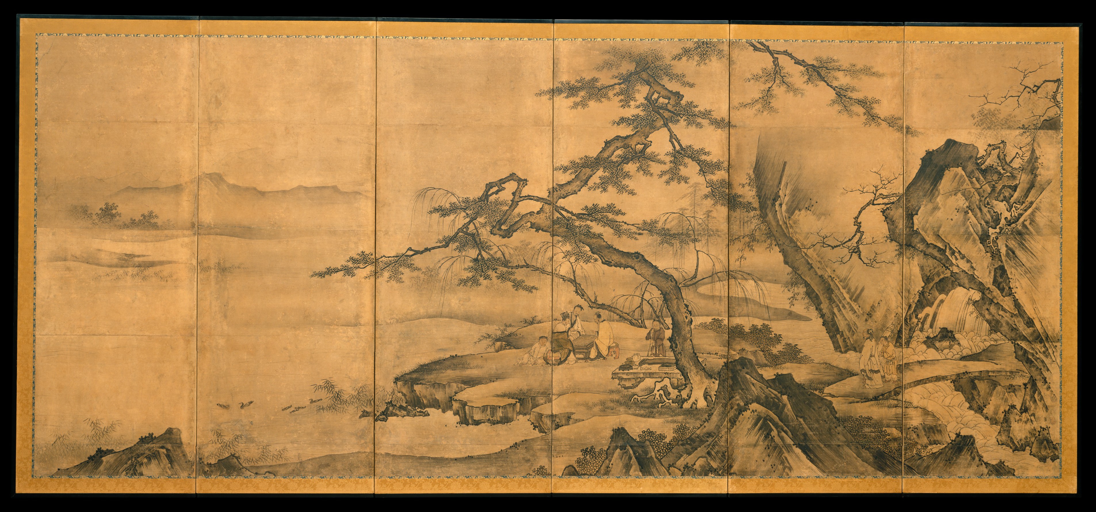 秦斉・書画屏風|四つの功績