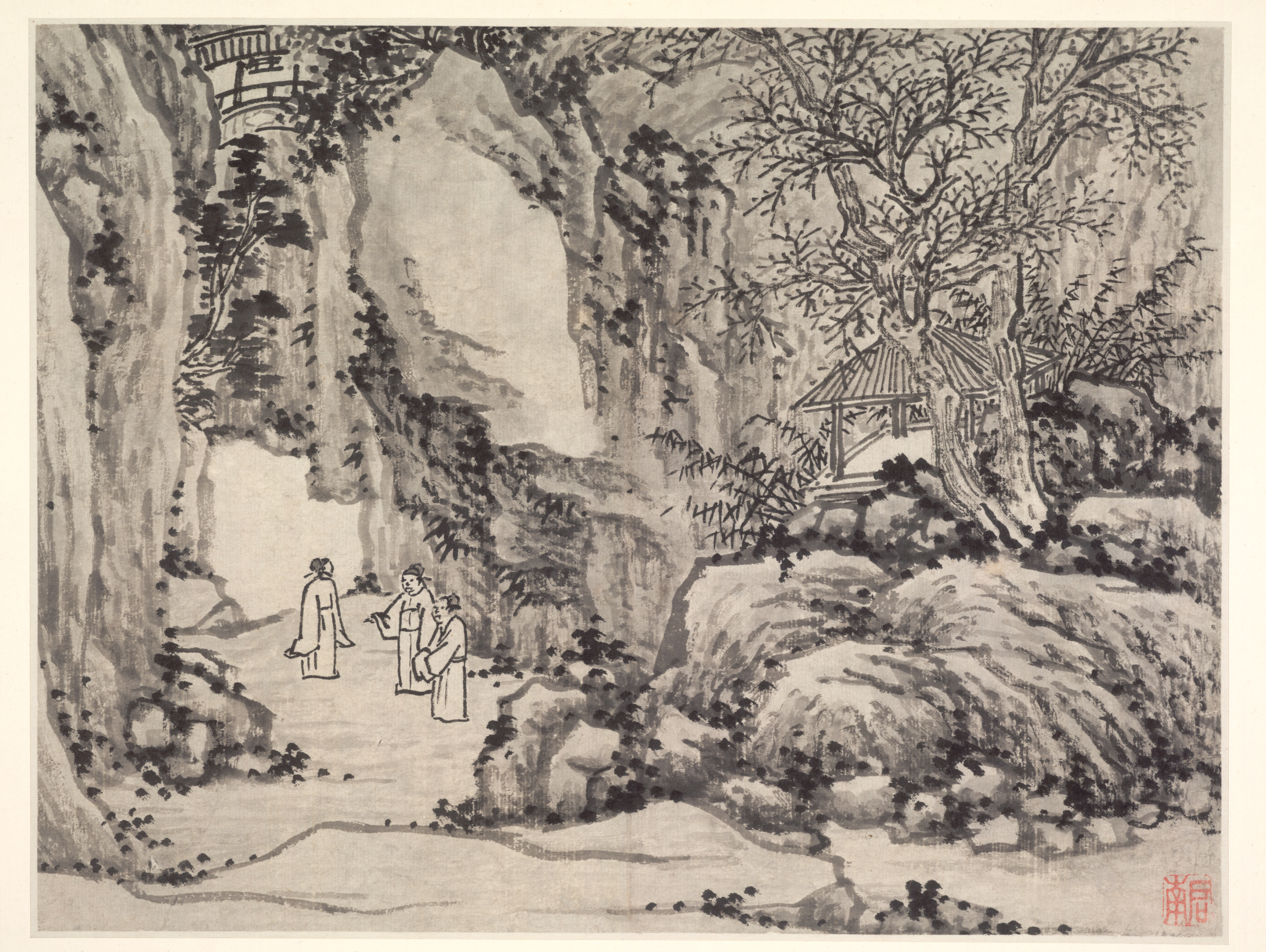 剣池、虎丘（蘇州虎丘十二景より）