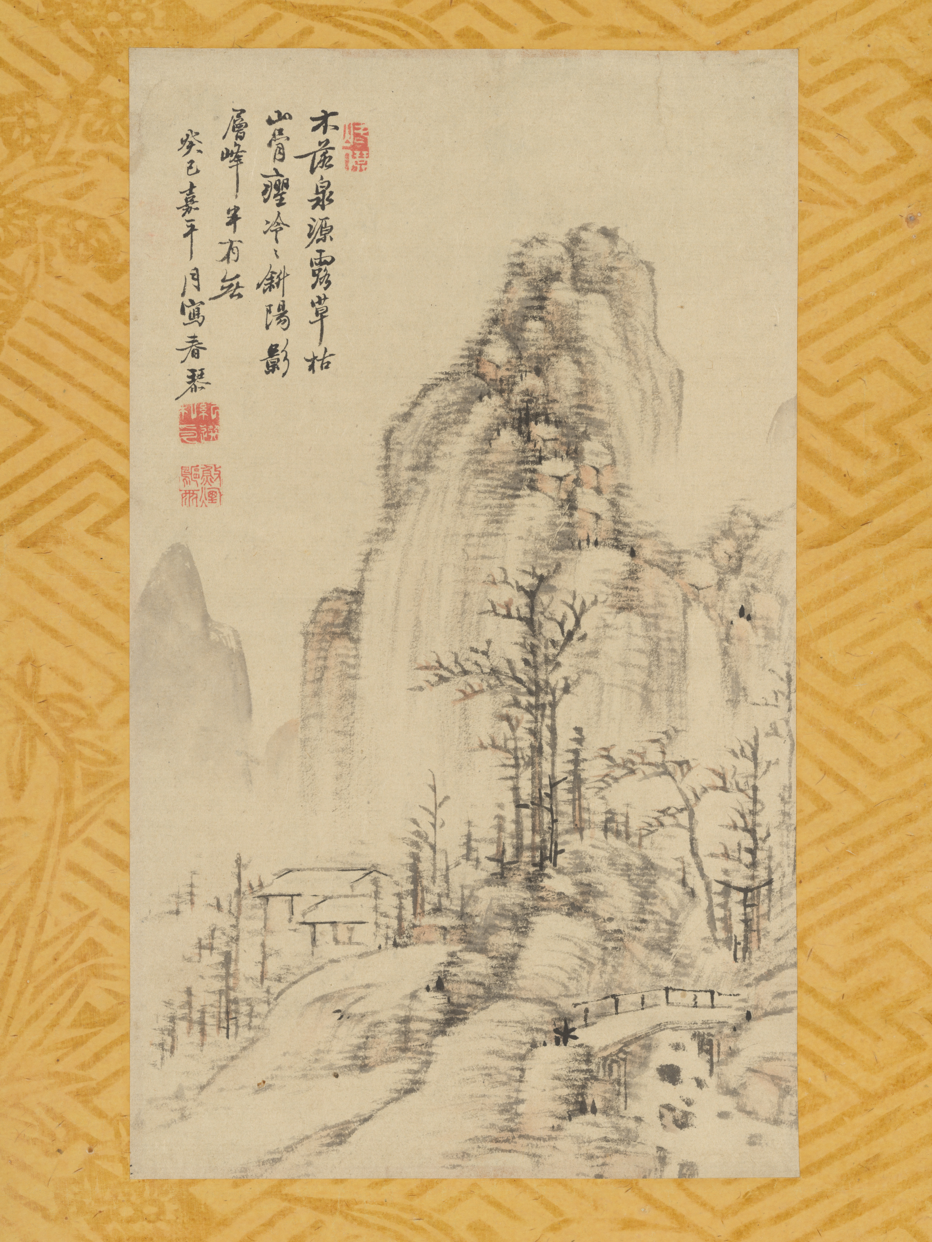 木々のある冬景色