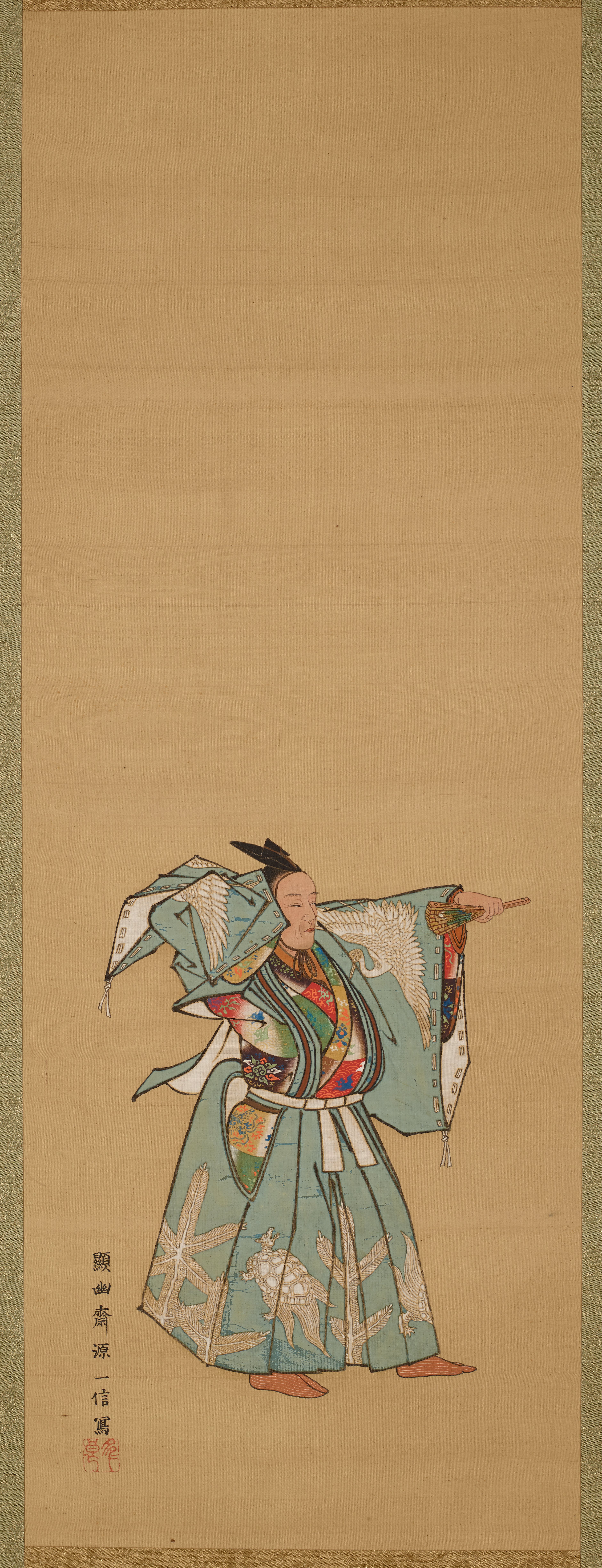 千歳（「千歳・翁・三番叟」三幅対の左幅）