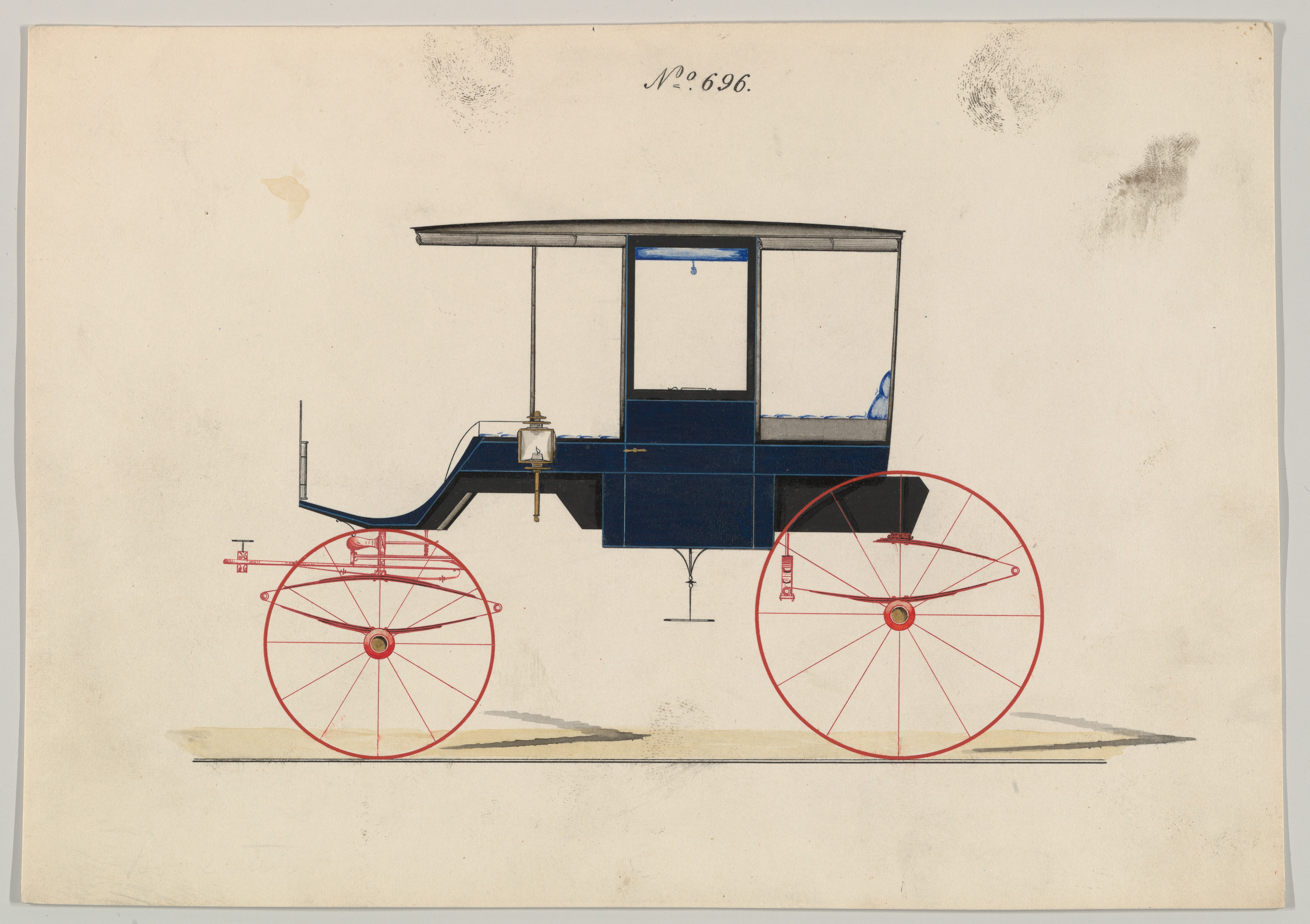 ロッカウェイ型馬車のデザイン（696番）