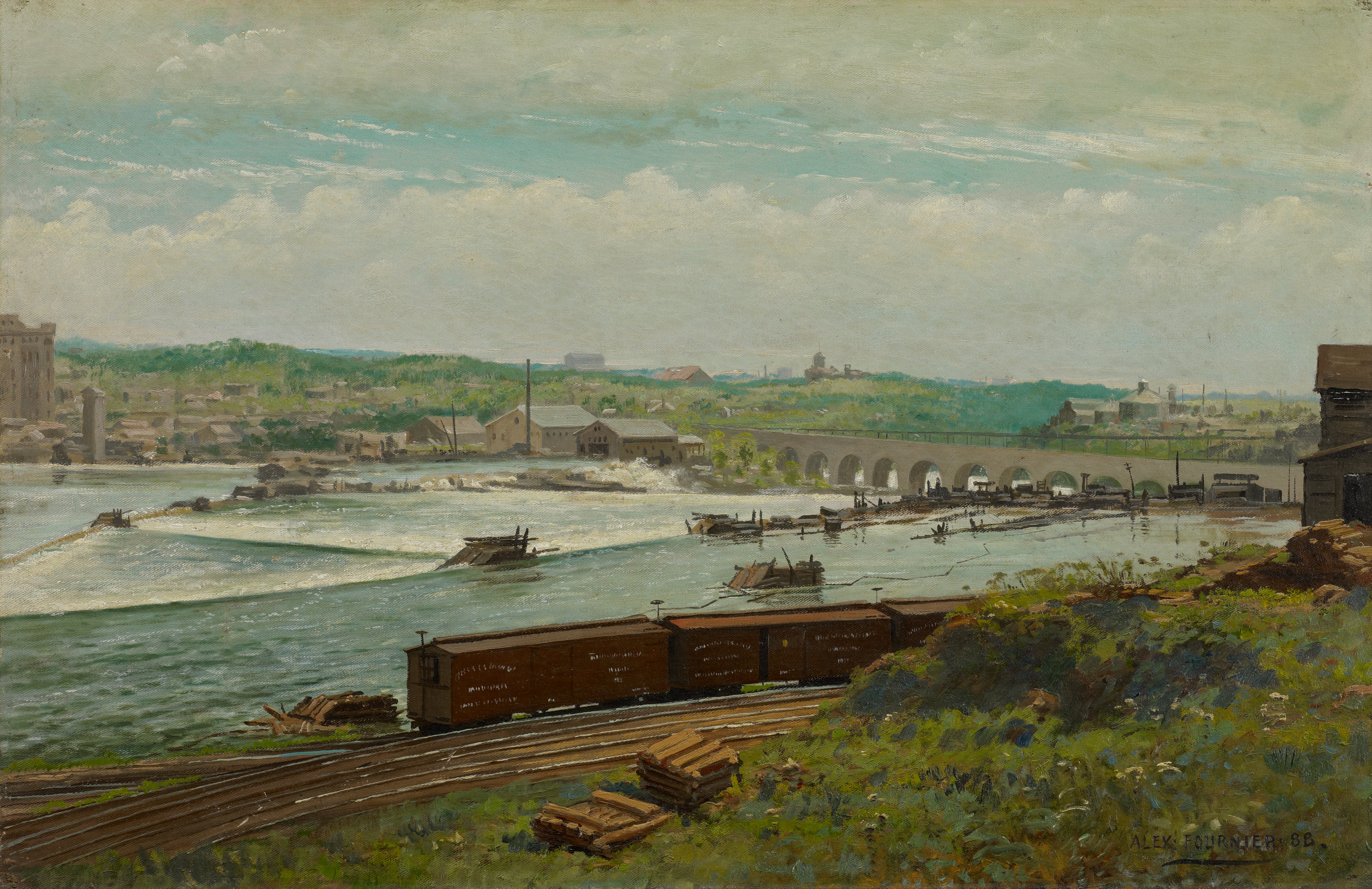 ミネアポリスの水車池
