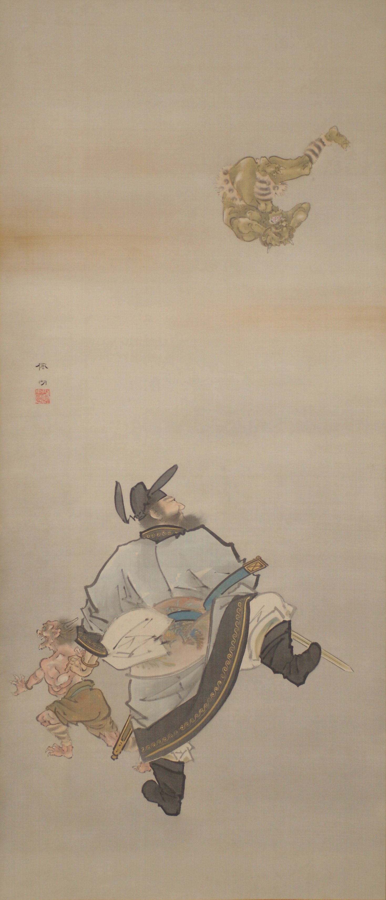 鬼を蹴る鍾馗