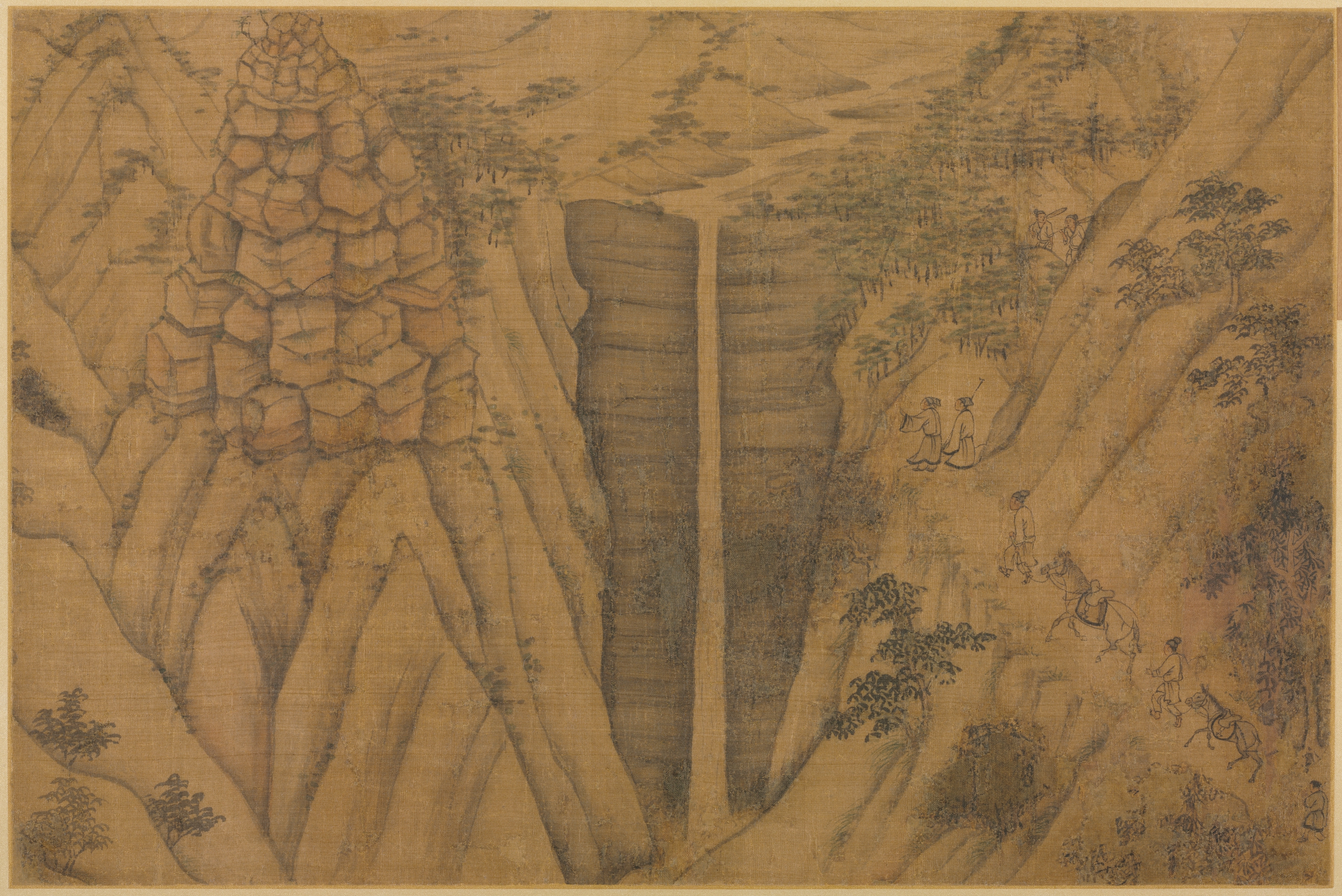 龍眠山居図